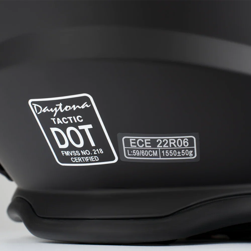 Daytona Helmets D.O.T. & ECE Daytona Tactic- Dull Black
