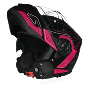 Daytona Helmets Daytona Glide Modular Motorcycle Helmet - DOT Approved, Bluetooth Ready, Dual Visor, Men/Women/Youth - W/ Flowers