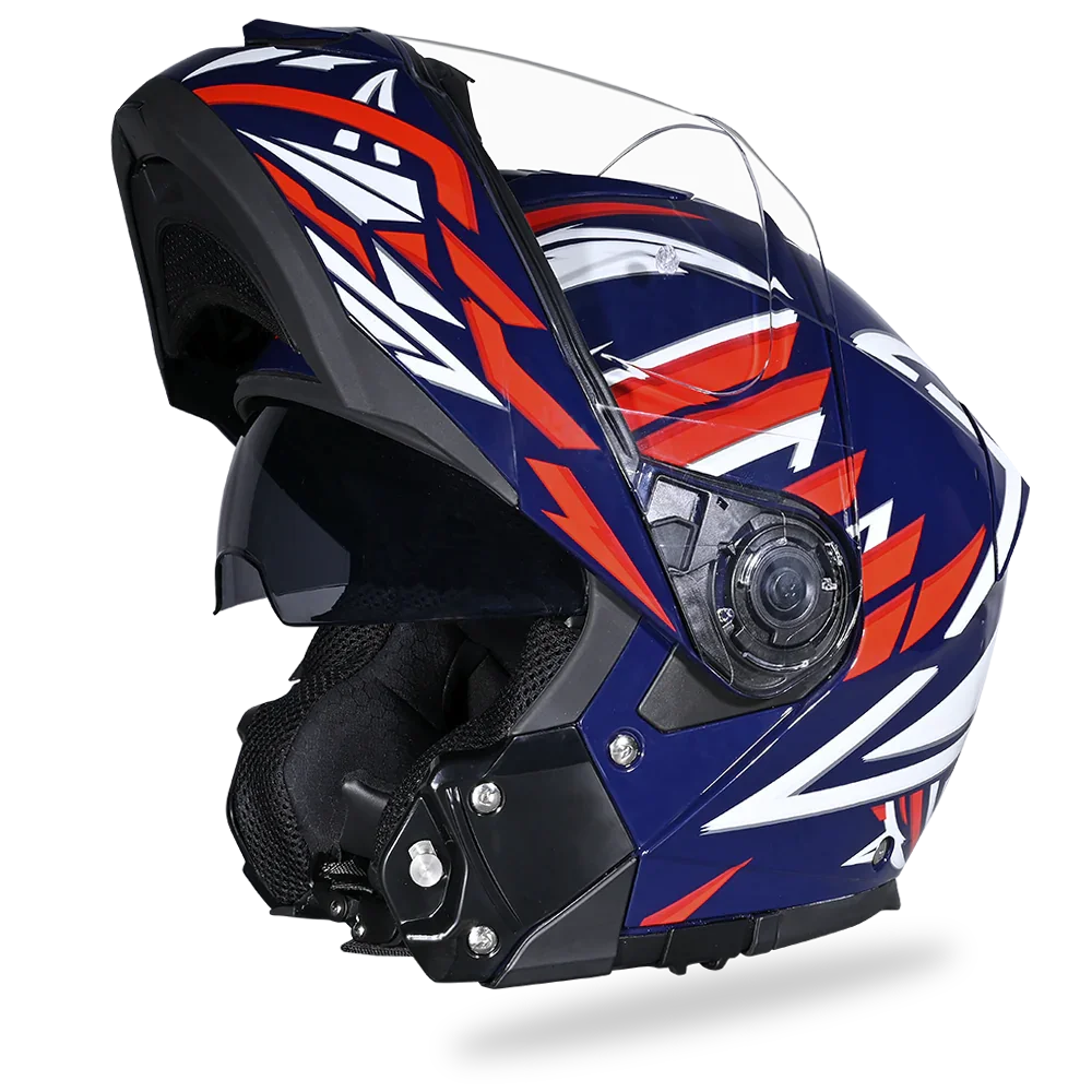 Daytona Helmets Daytona Glide Modular Motorcycle Helmet - DOT Approved, Bluetooth Ready, Dual Visor, Men/Women/Youth - W/ Liberty