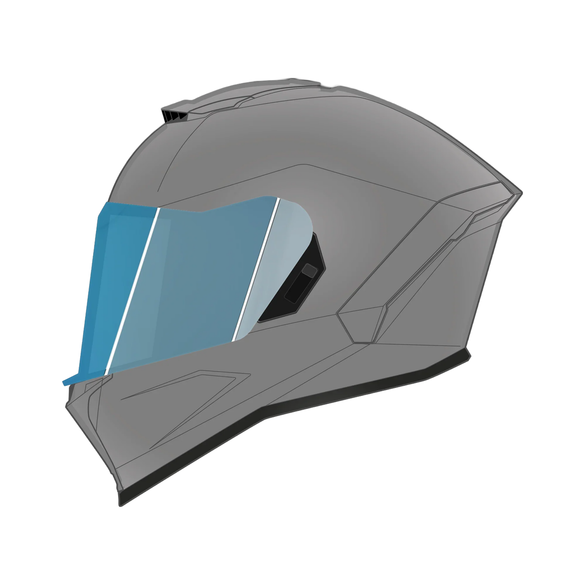 Daytona Helmets Viper Shield Outer- Photochromic Blue