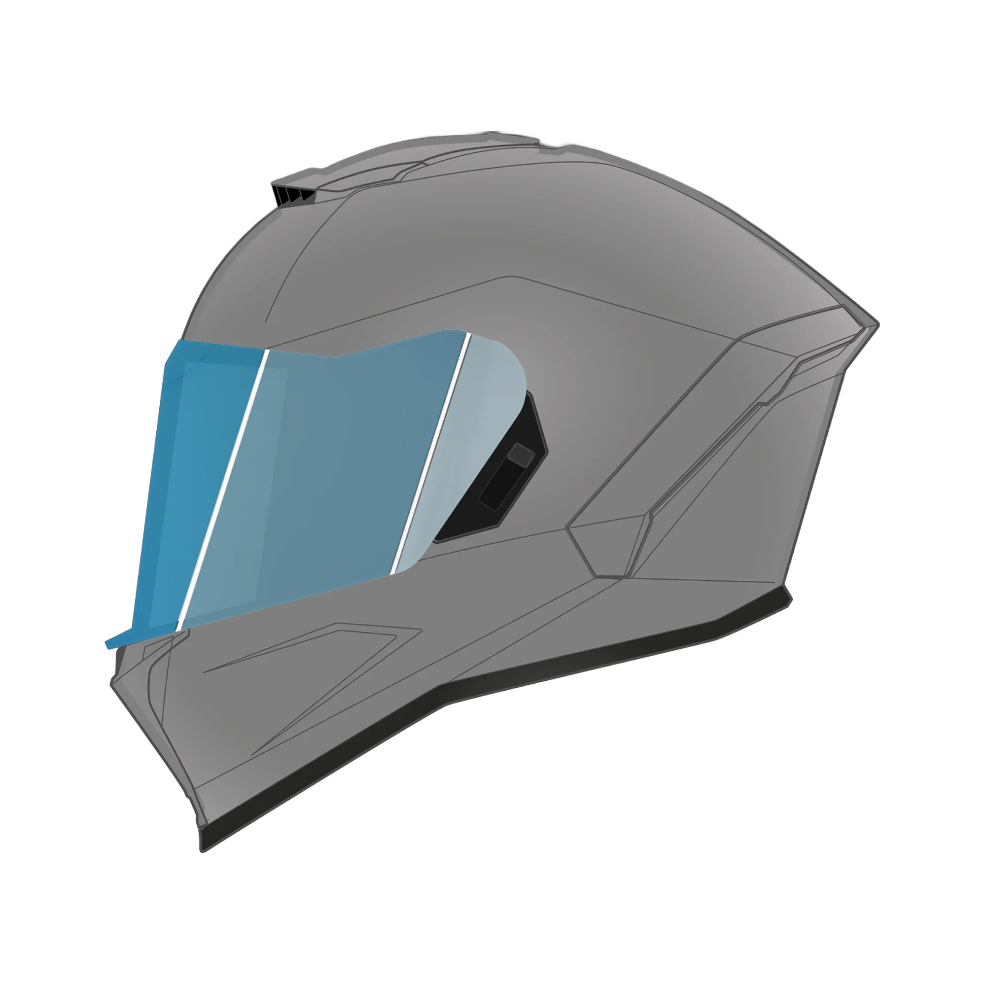 Daytona Helmets Viper Shield Outer- Photochromic Blue
