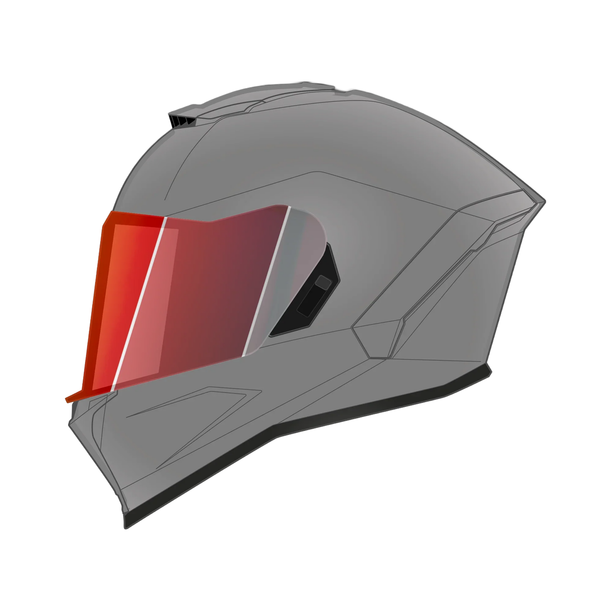 Daytona Helmets Viper Shield Outer- Photochromic Red
