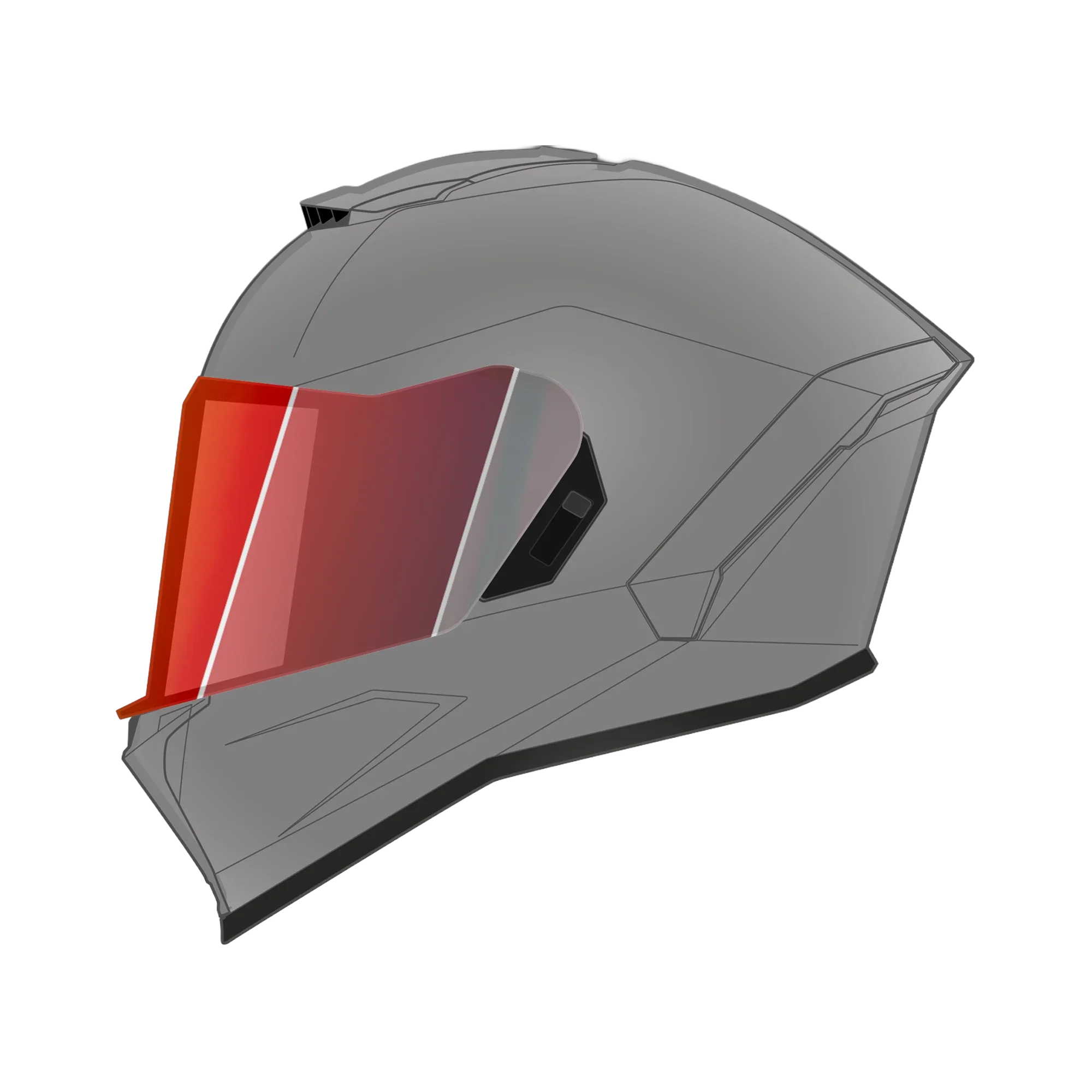Daytona Helmets Viper Shield Outer- Photochromic Red