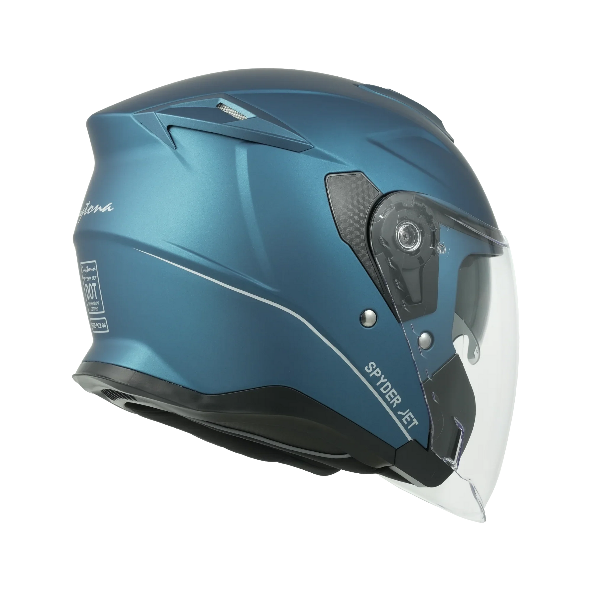 Daytona Helmets D.O.T. & ECE Daytona Spyder Jet- Dull Blue