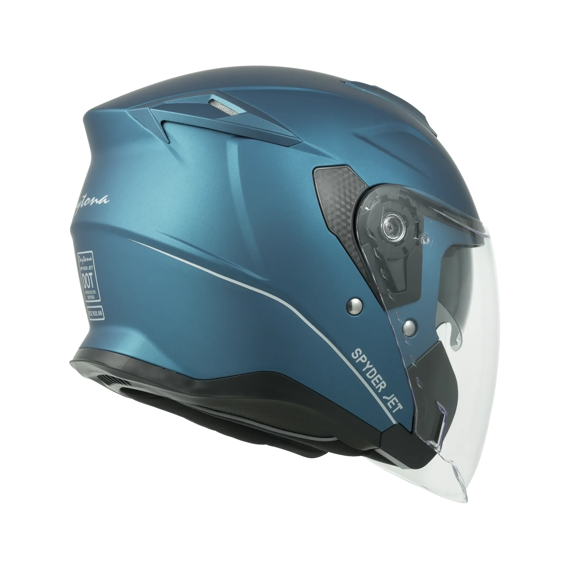 Daytona Helmets D.O.T. & ECE Daytona Spyder Jet- Dull Blue