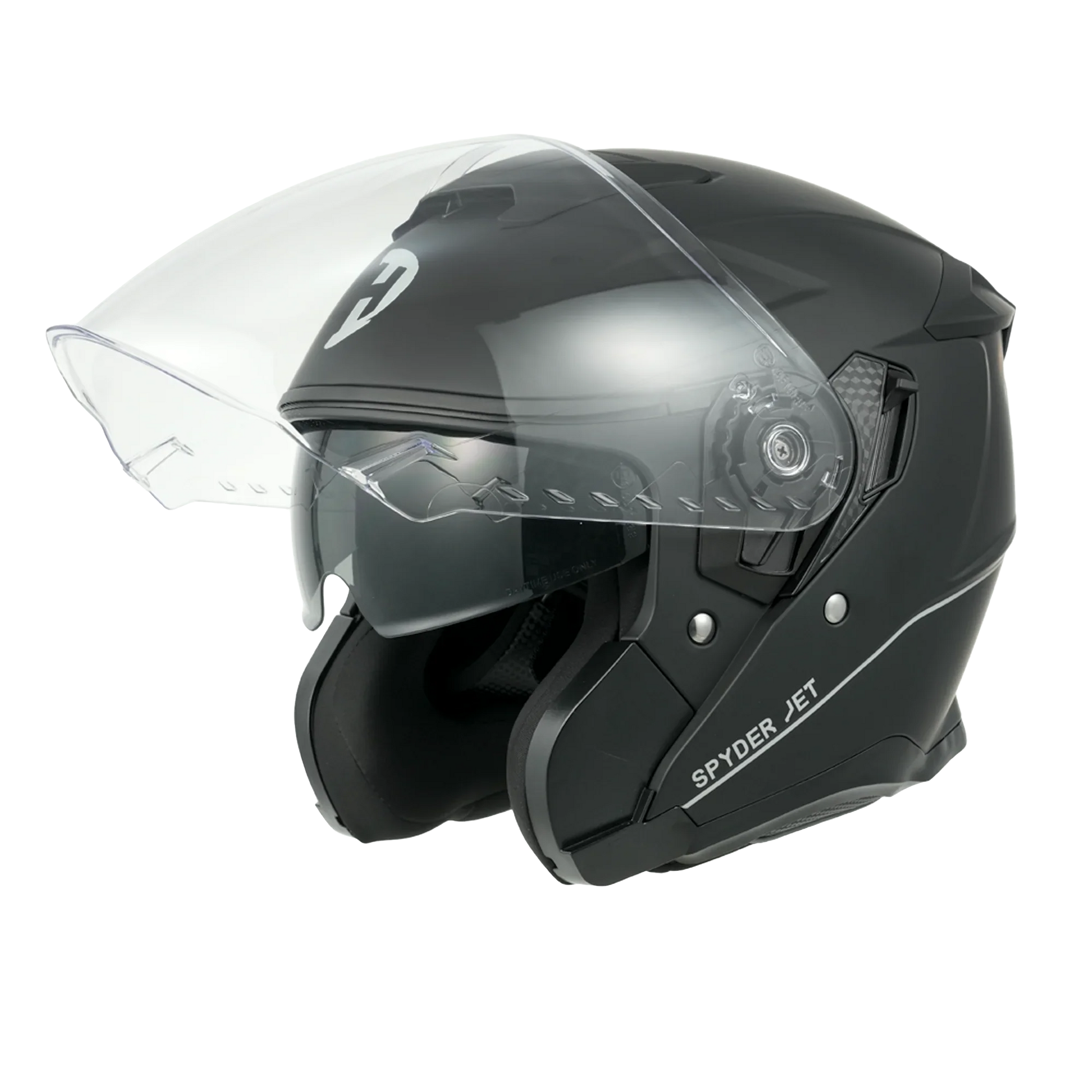 Daytona Helmets D.O.T. & ECE Daytona Spyder Jet- Dull Black