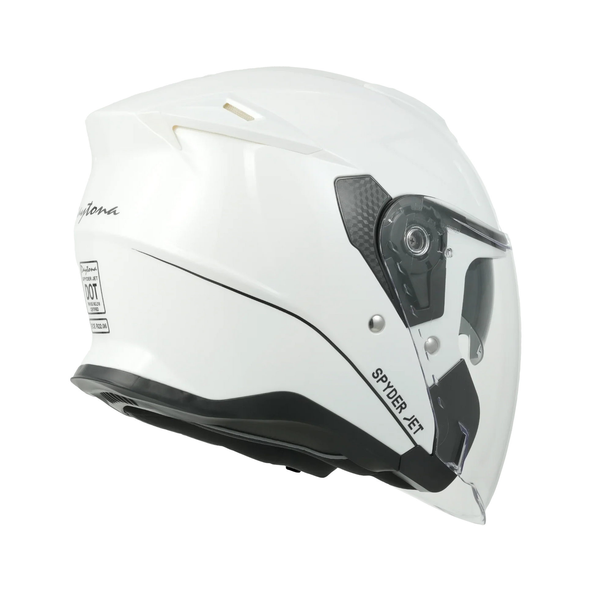Daytona Helmets D.O.T. & ECE Daytona Spyder Jet- Hi-Gloss White
