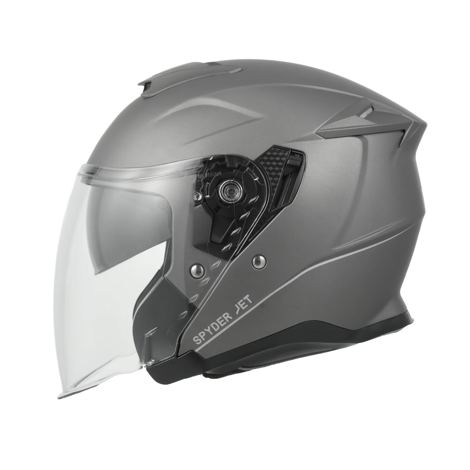 Daytona Helmets D.O.T. & ECE Daytona Spyder Jet- Gun Metal Grey Dull Metallic