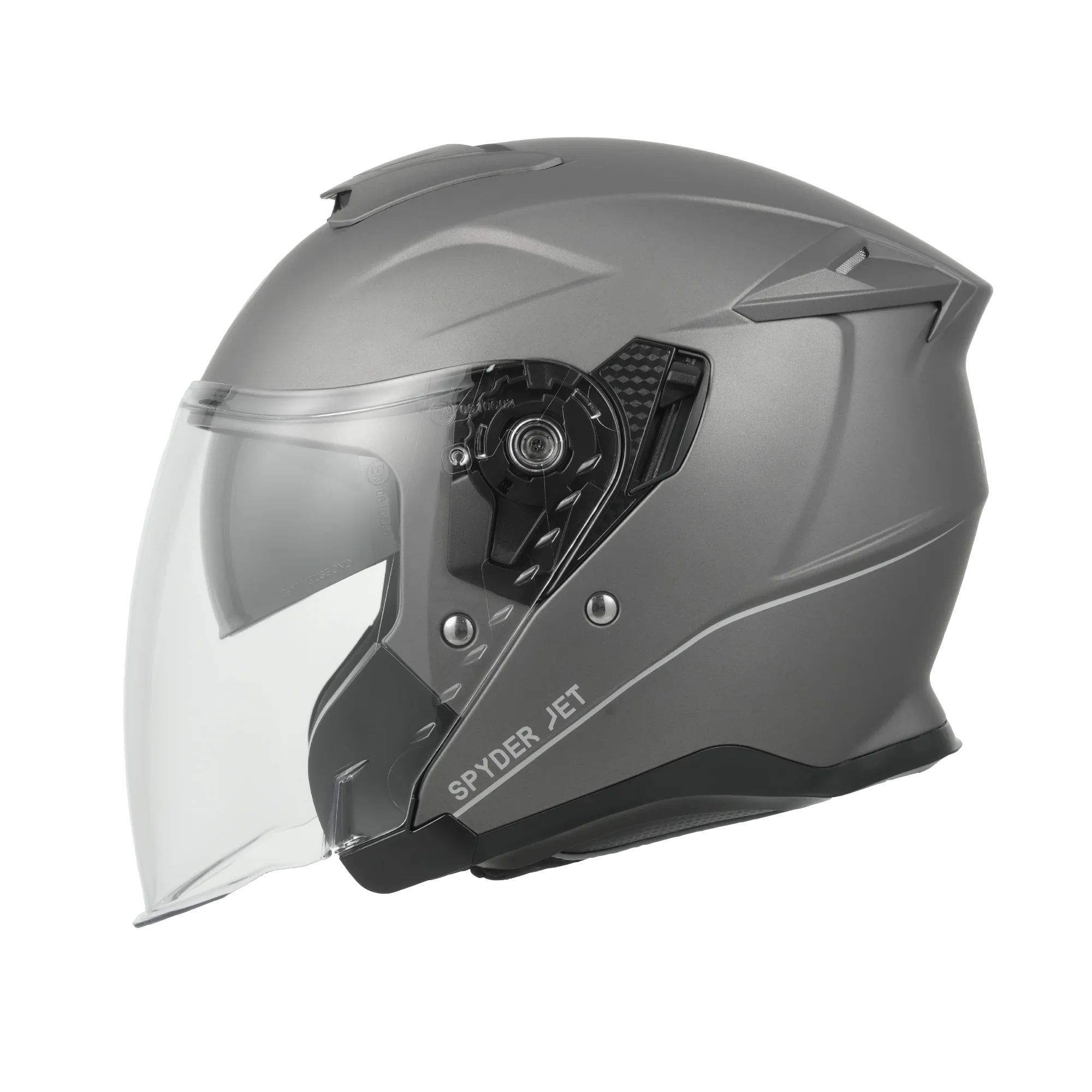 Daytona Helmets D.O.T. & ECE Daytona Spyder Jet- Gun Metal Grey Dull Metallic