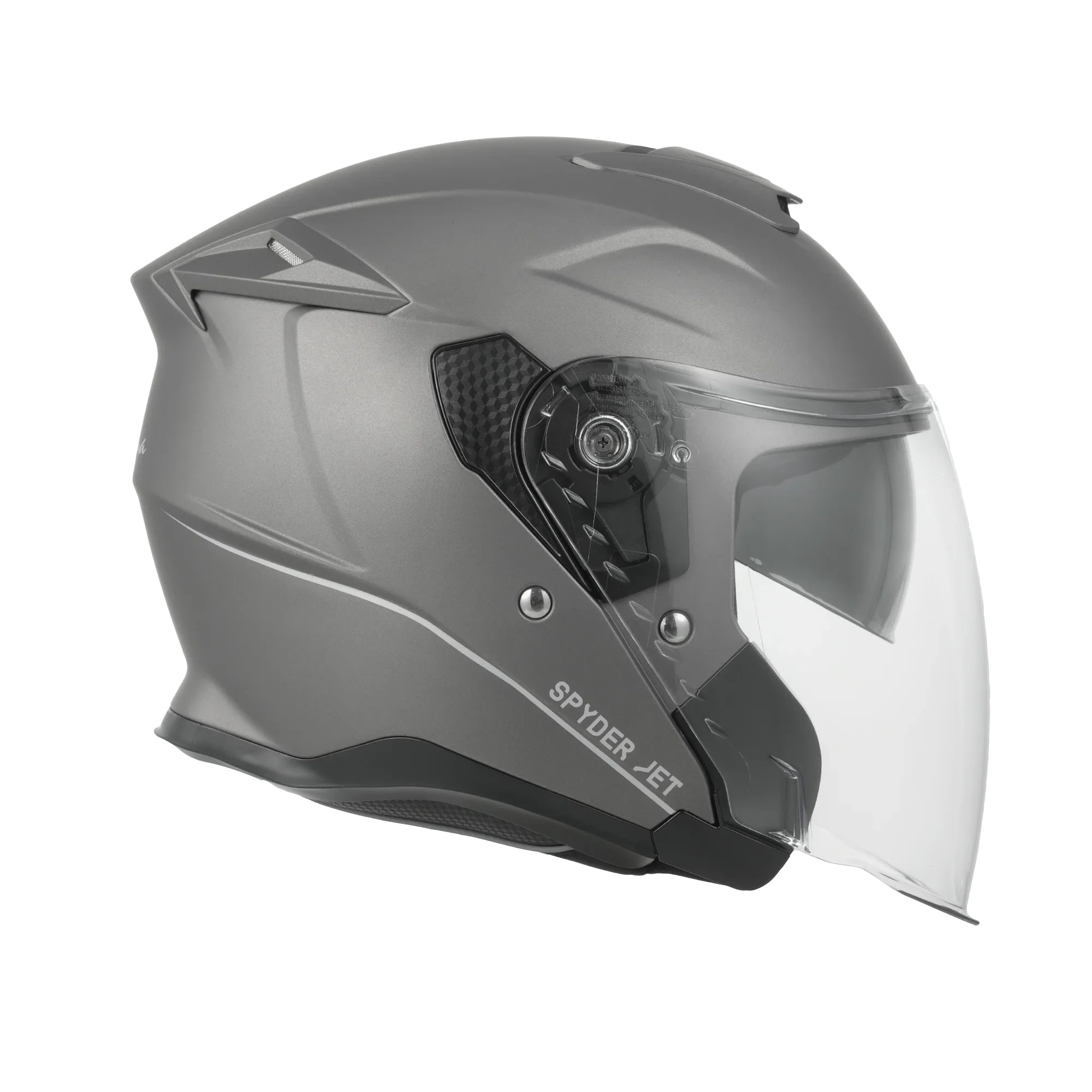 Daytona Helmets D.O.T. & ECE Daytona Spyder Jet- Gun Metal Grey Dull Metallic