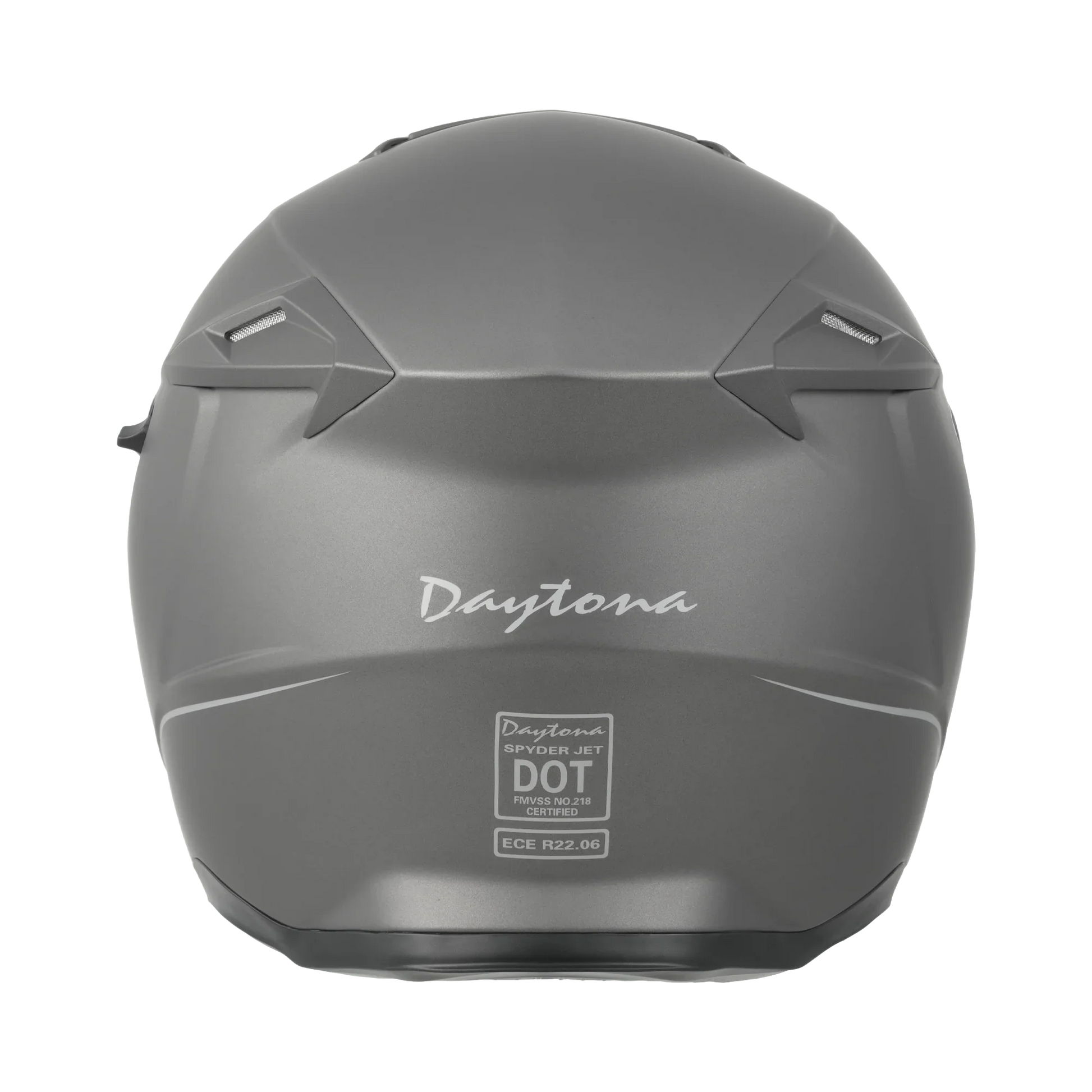 Daytona Helmets D.O.T. & ECE Daytona Spyder Jet- Gun Metal Grey Dull Metallic