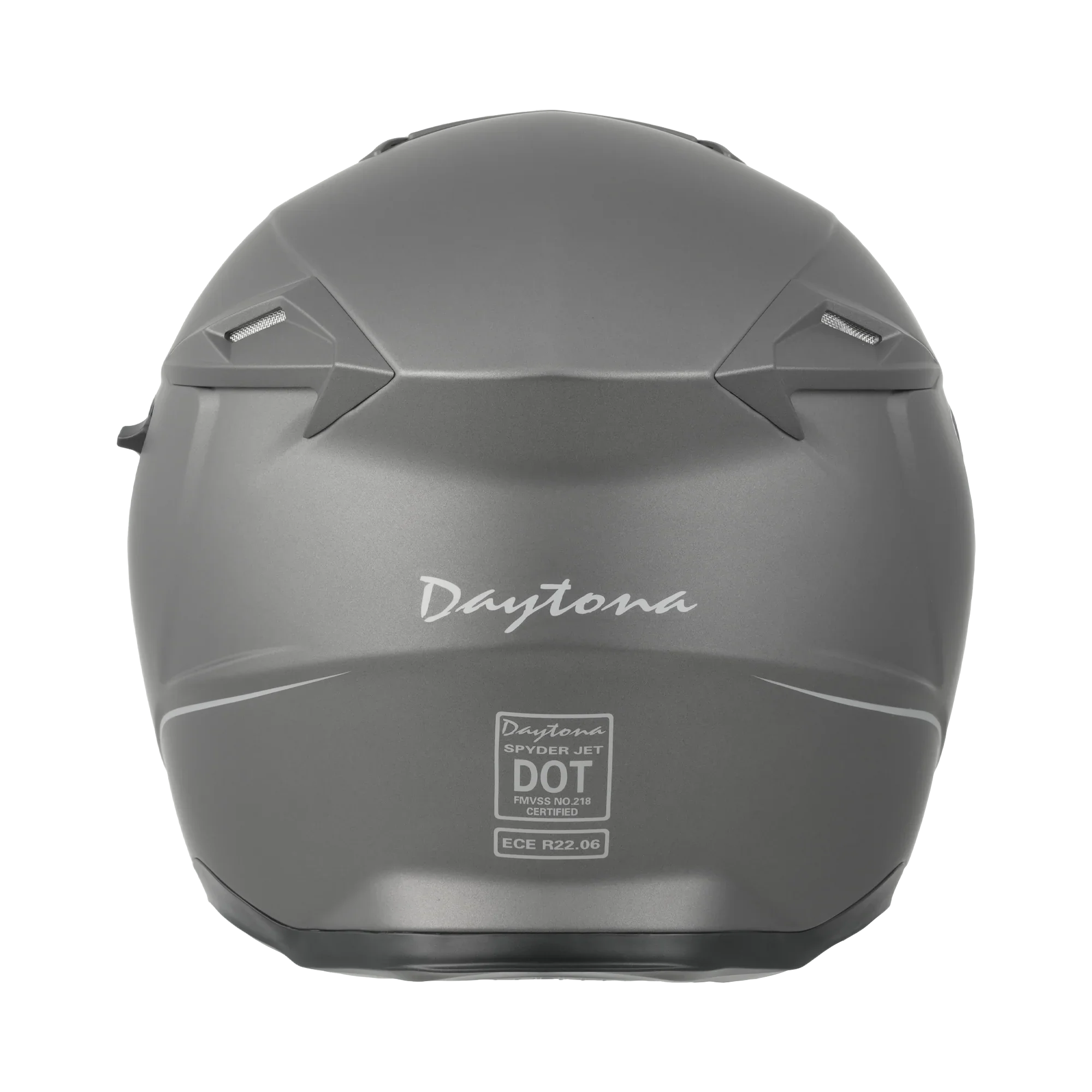 Daytona Helmets D.O.T. & ECE Daytona Spyder Jet- Gun Metal Grey Dull Metallic