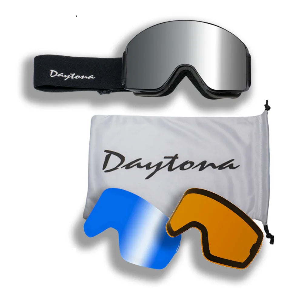 Daytona Helmets Daytona Snow Goggle Scope (Includes 1 x Magnetic Frame, 3 x Magnetic Lens, 1 x Goggles Dust Cover)