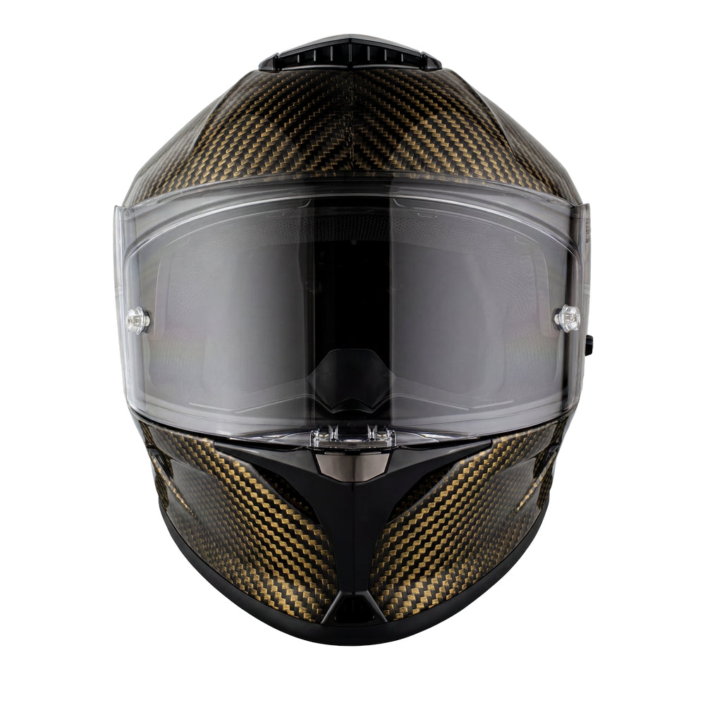 D.O.T. & ECE Daytona Viper Full Face Helmet- Gold Carbon Fiber