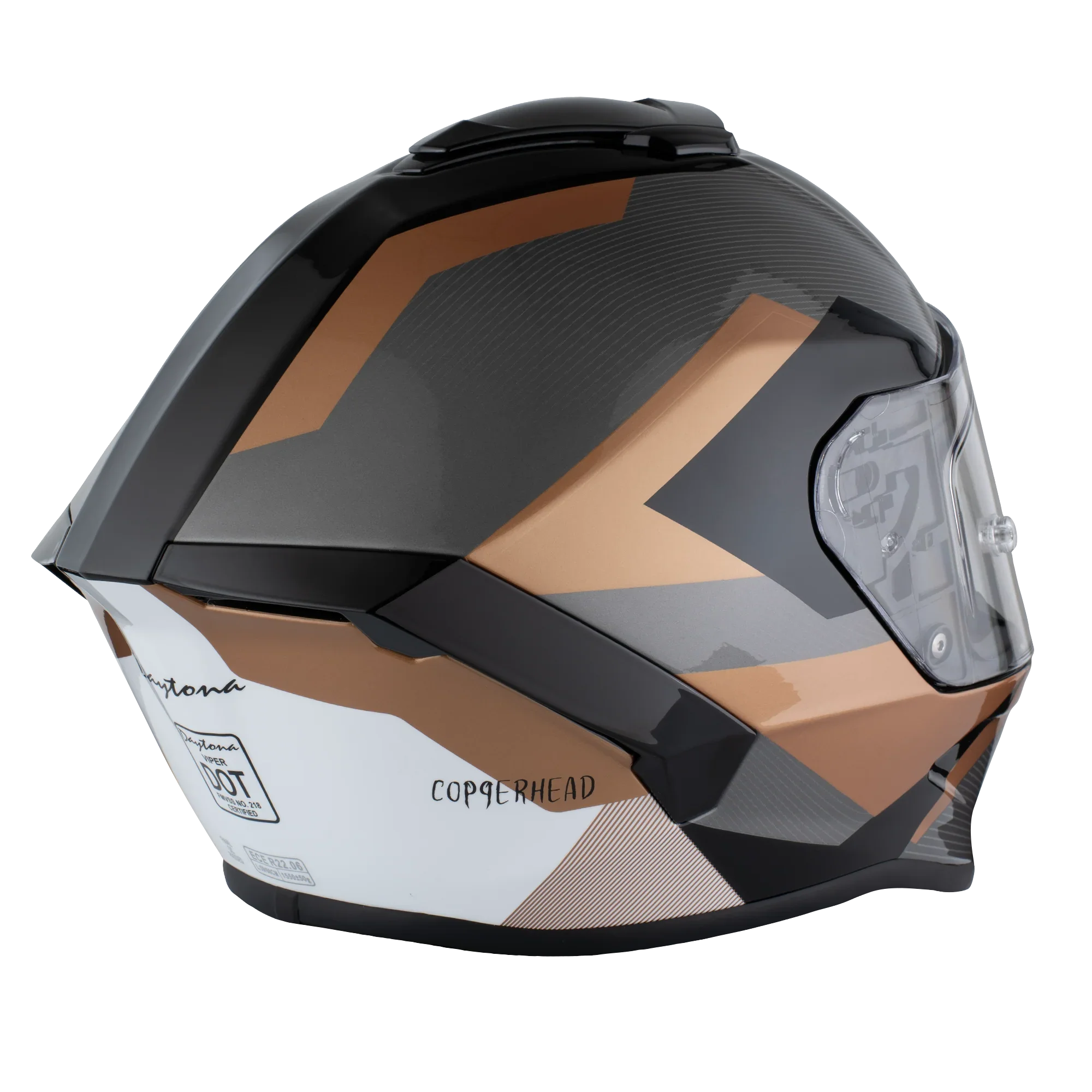 Daytona Helmets D.O.T. & ECE Daytona Viper- W/ Copperhead