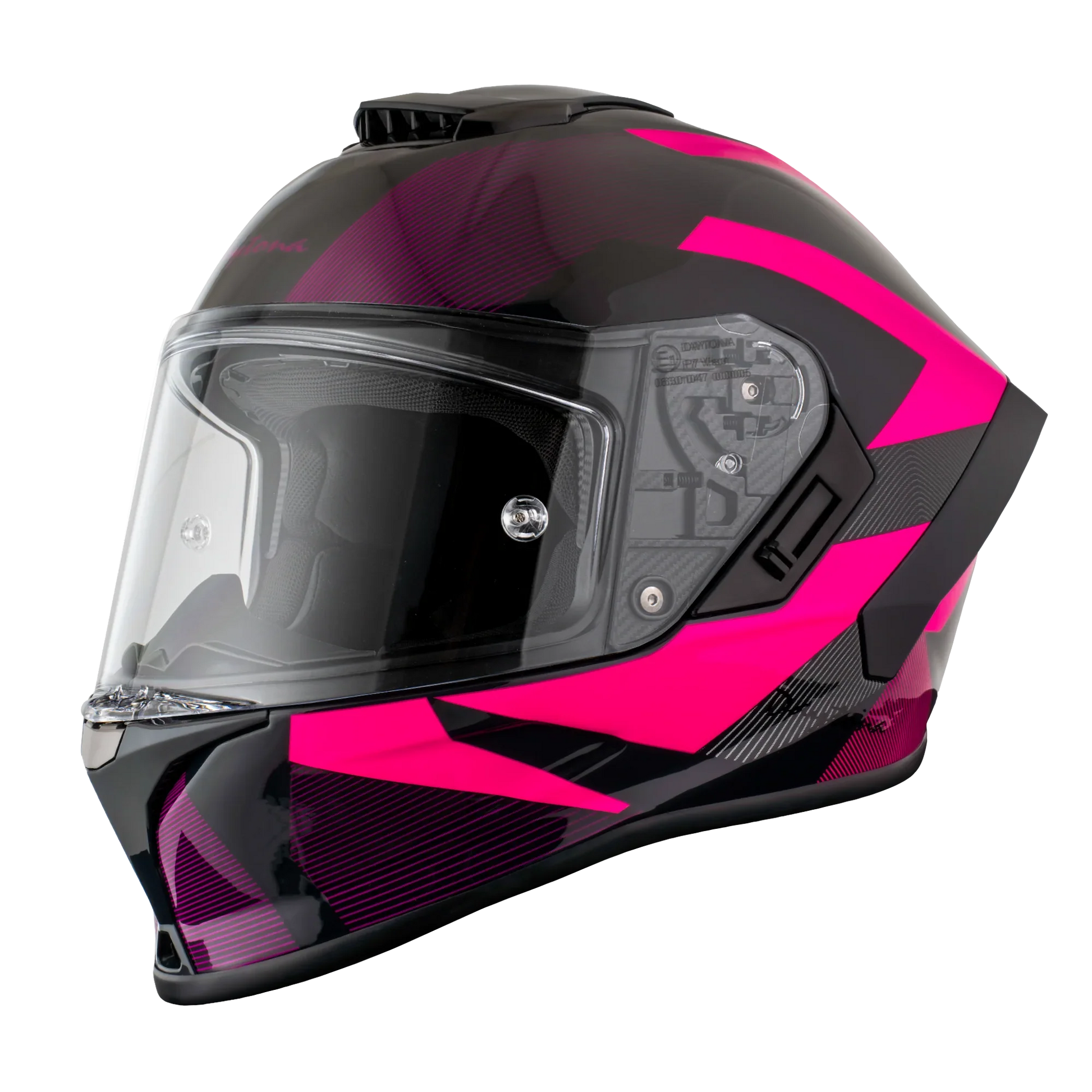 Daytona Helmets D.O.T. & ECE Daytona Viper- W/ Cyberpink