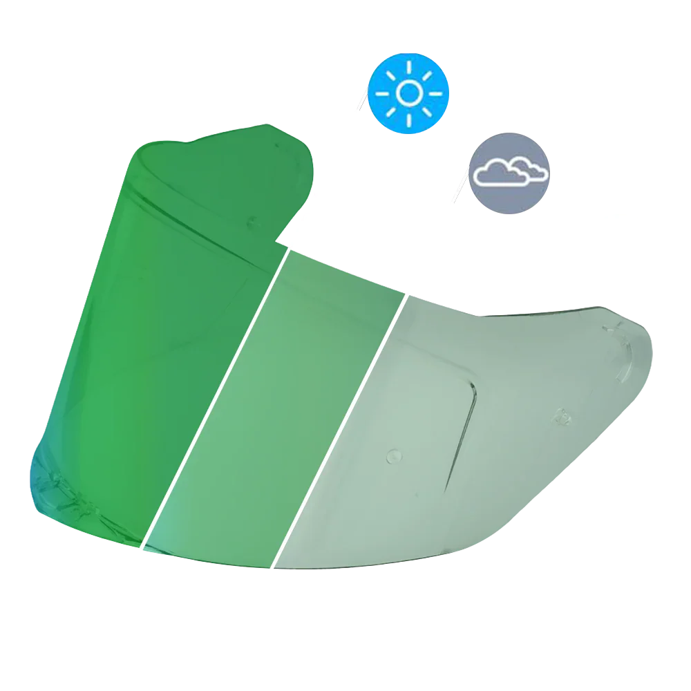 Daytona Helmets Viper Shield Outer- Photochromic Green