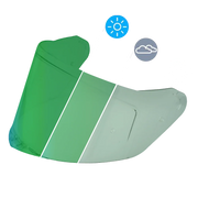 Daytona Helmets Viper Shield Outer- Photochromic Green