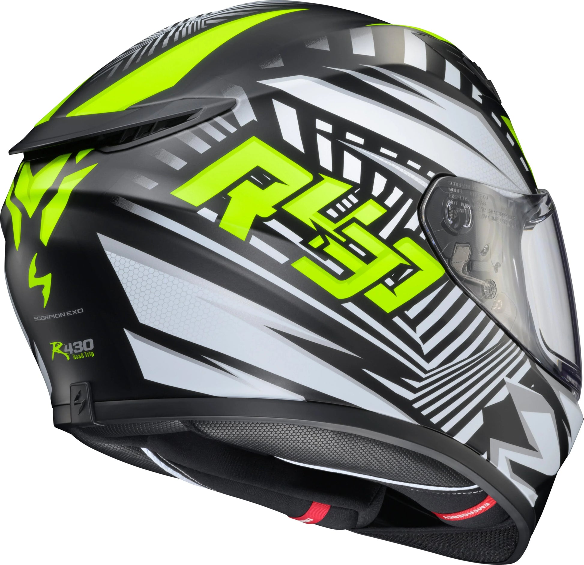 SCORPION EXO EXO-R430 Full-Face Helmet Head Trip Hi-viz