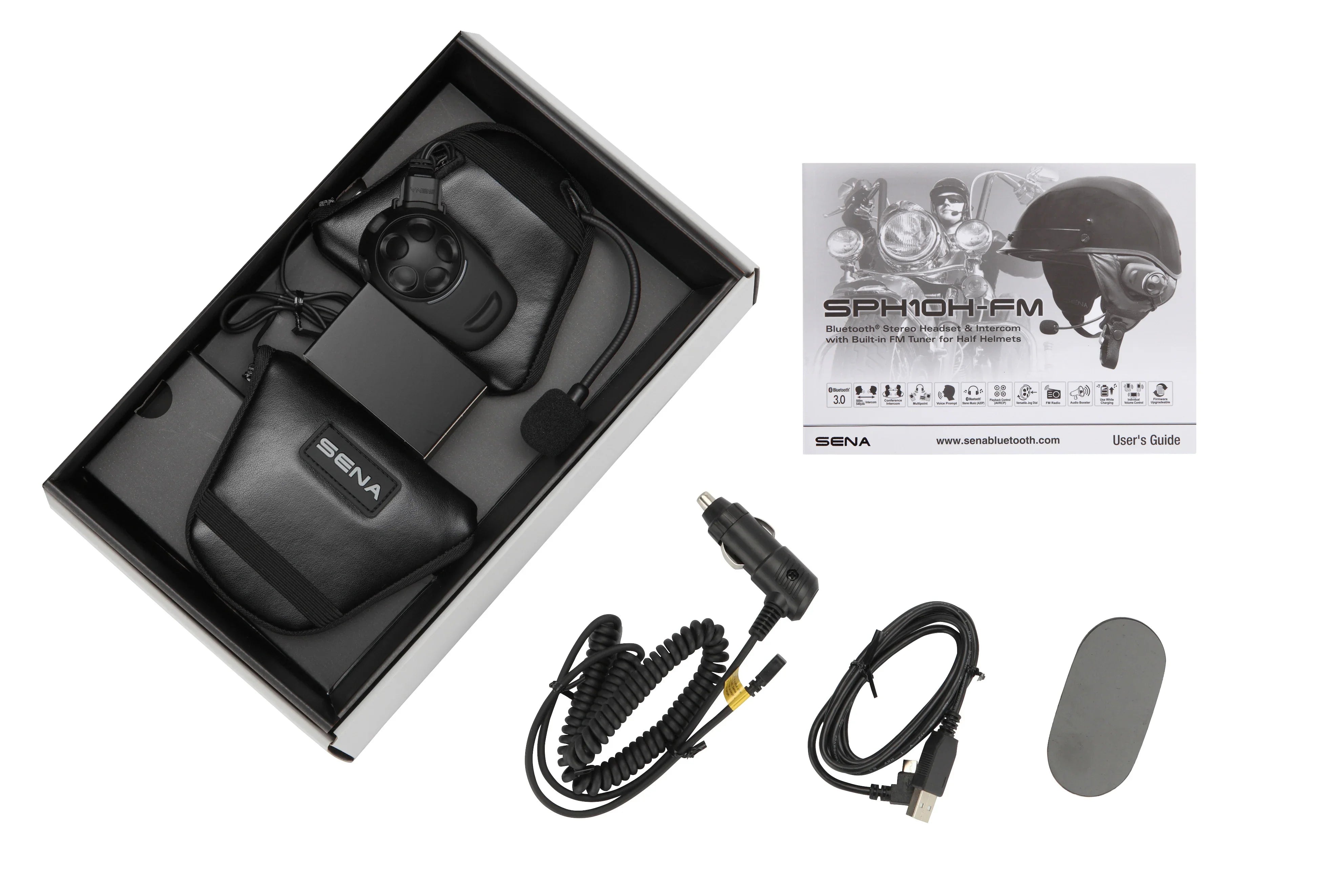 SENA SPH10H-FM Half Helmet Intercom System
