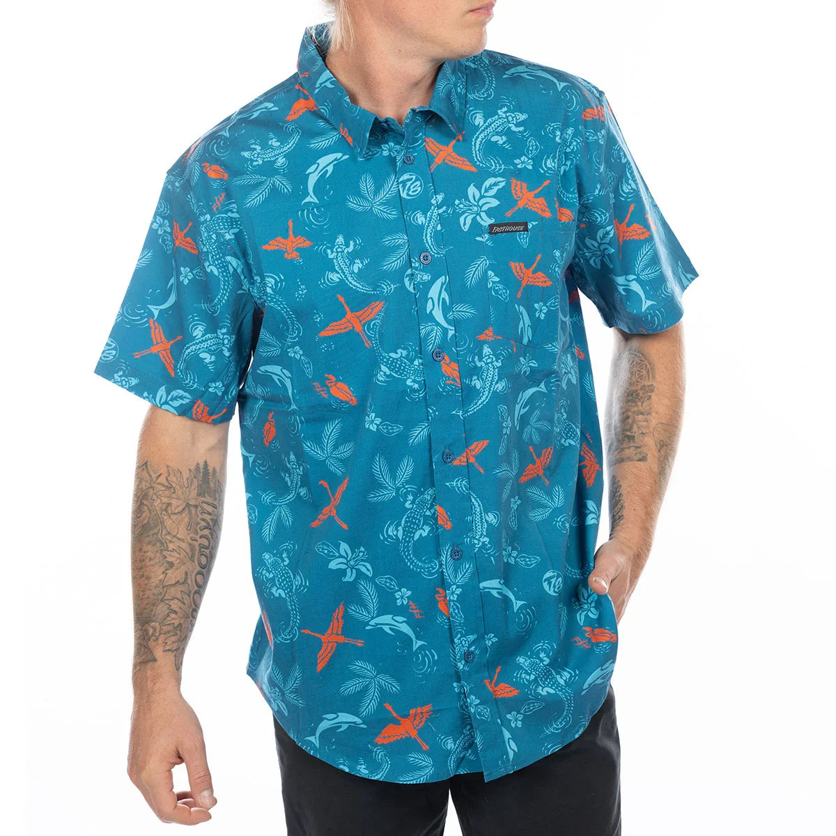 Fasthouse TB Island Hopping Hawaiian Shirt