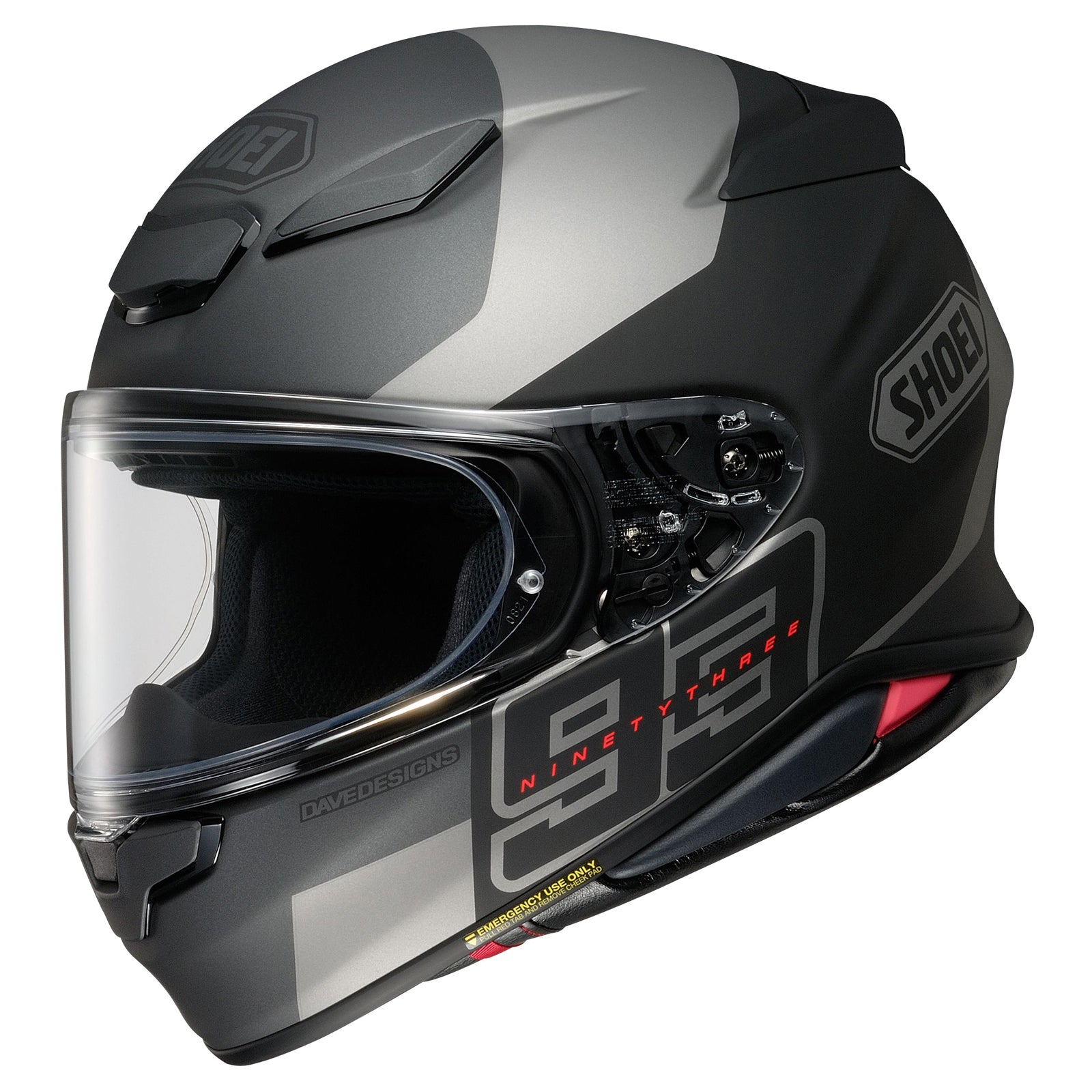 Shoei RF-1400 MM93 Rush Full Face Helmet - TC-5 - detail