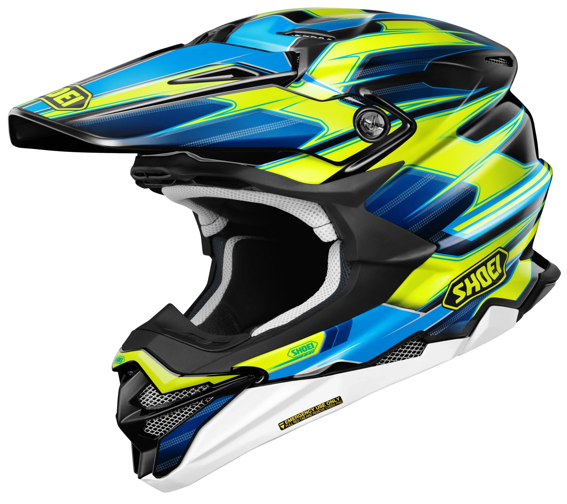 SHOEI VFX-EVO MOTOCROSS DIRT BIKE FULL FACE HELMET SPARKLE TC-3