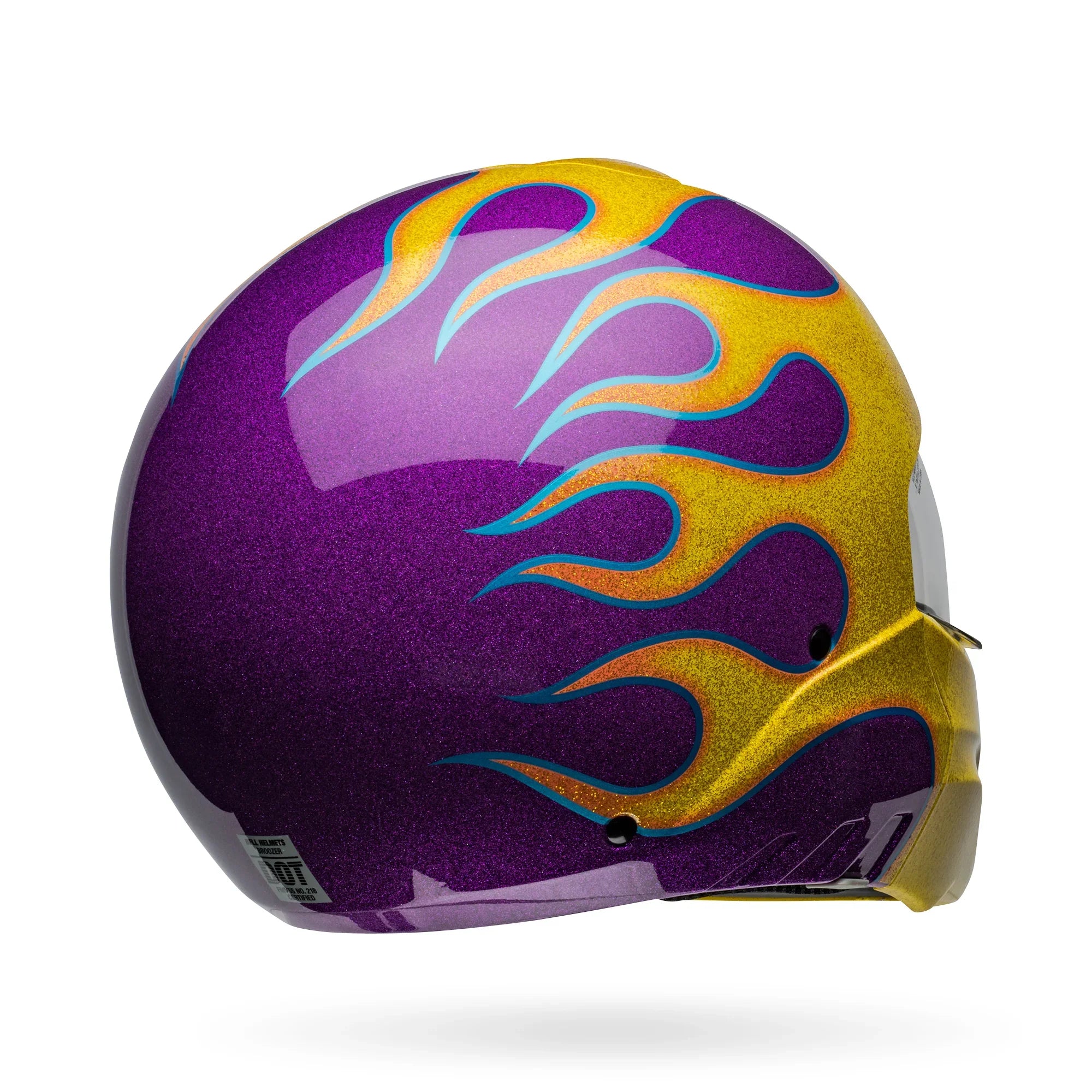 BELL PS BROOZER IGNITE PURPLE YELLOW