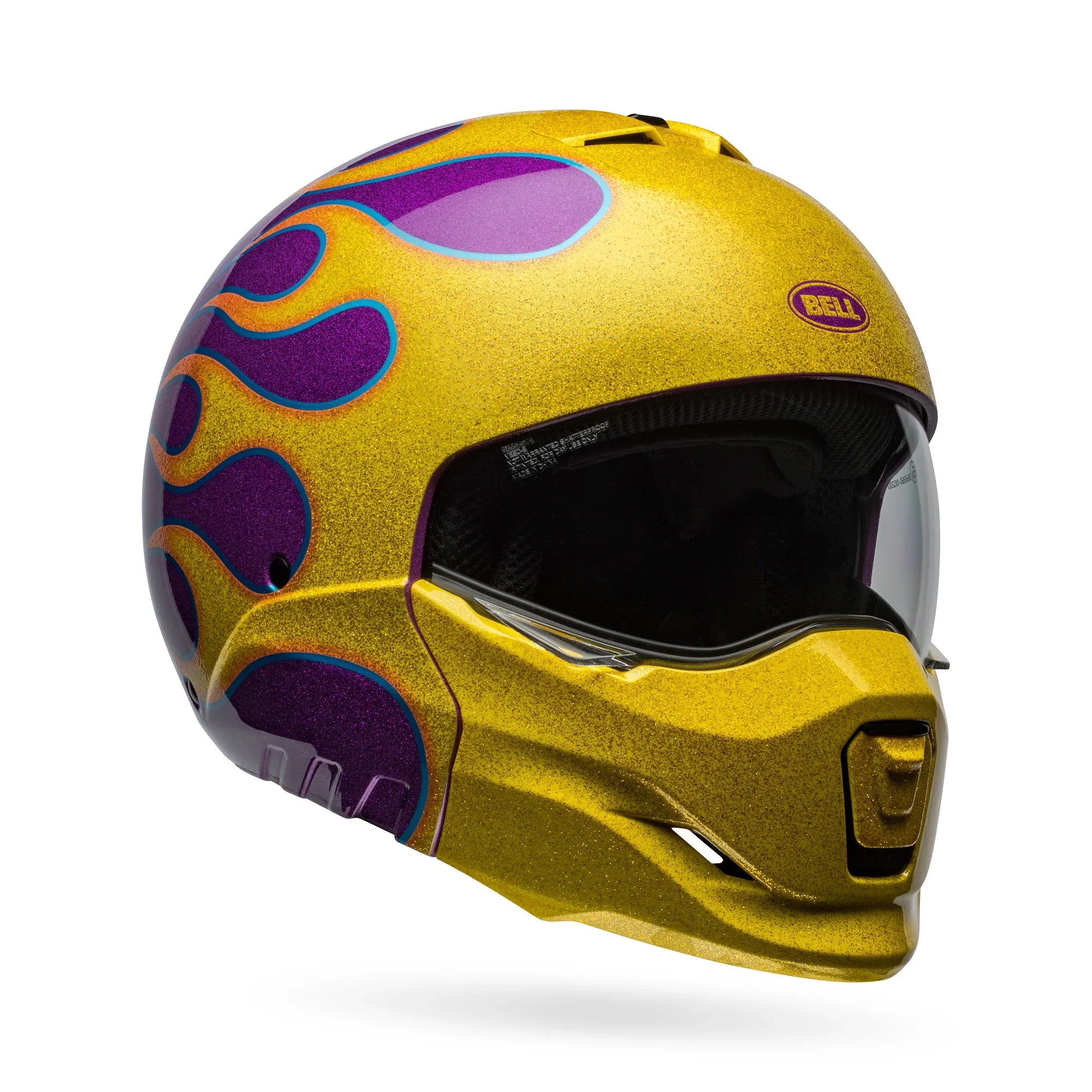 BELL PS BROOZER IGNITE PURPLE YELLOW