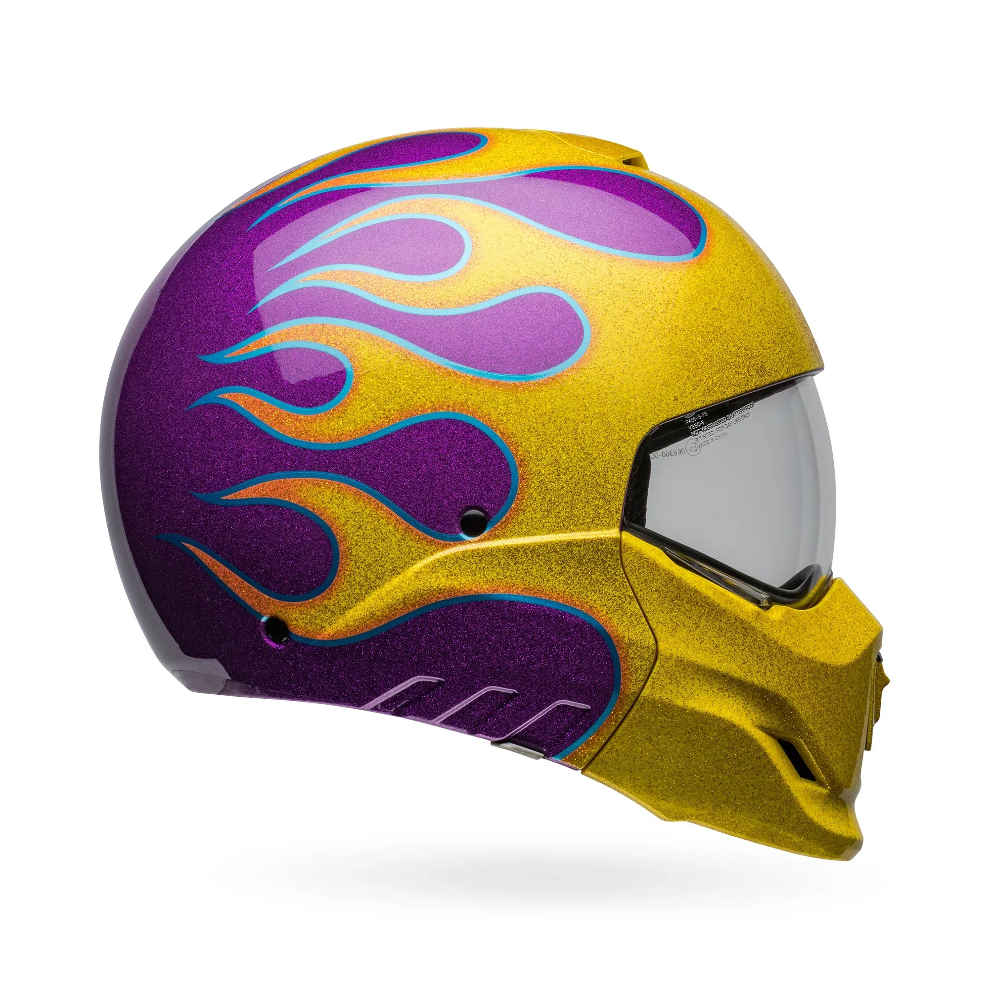 BELL PS BROOZER IGNITE PURPLE YELLOW