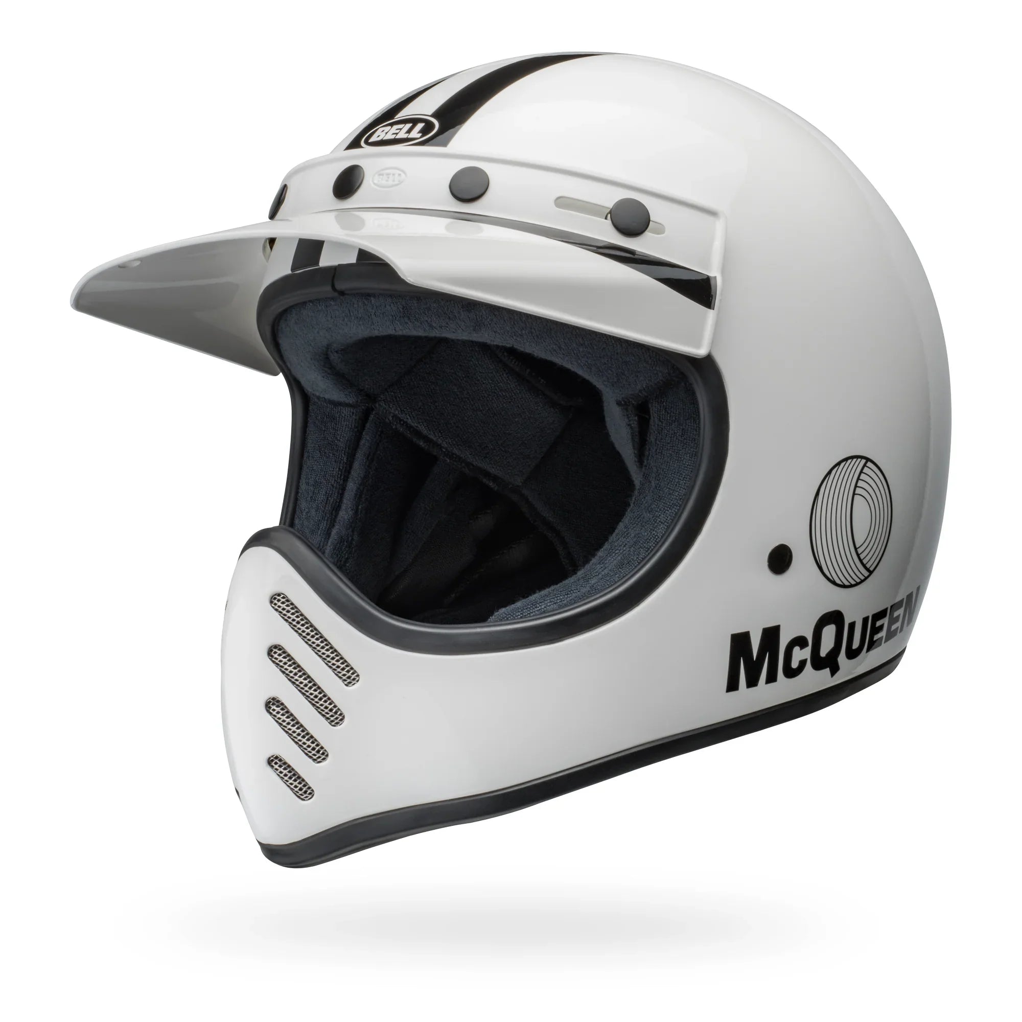 BELL PS MOTO-3 AGS WHITE BLACK SMOKE
