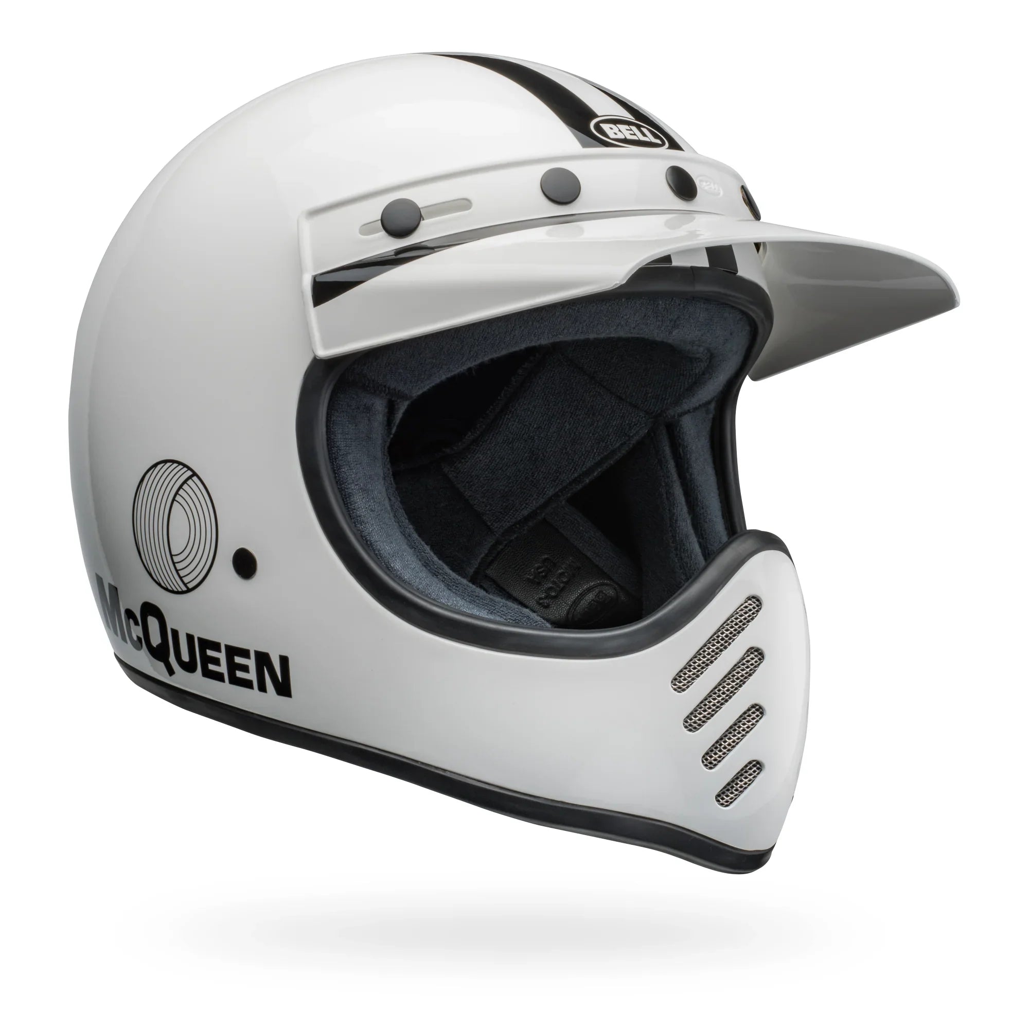 BELL PS MOTO-3 AGS WHITE BLACK SMOKE