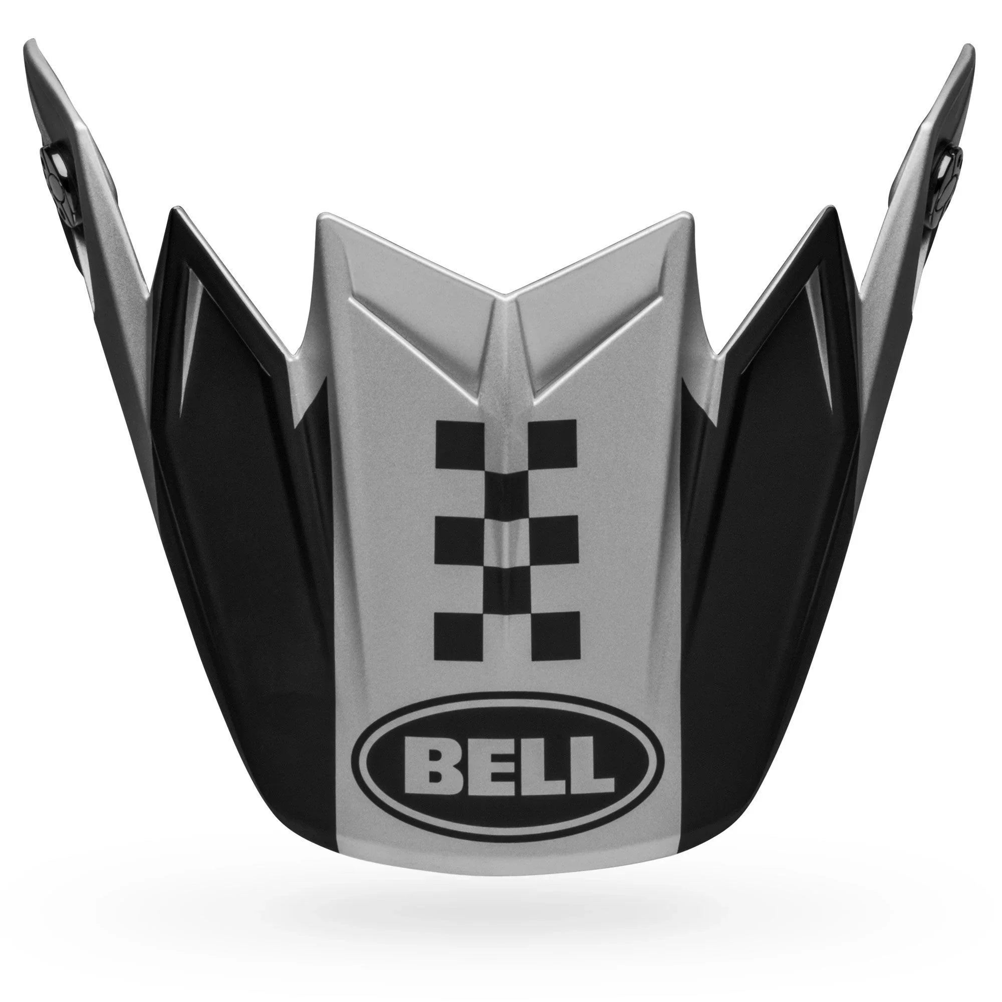 BELL PS MOTO 9 FLEX VISOR BRKWY MATTE MAT SILVER BLACK