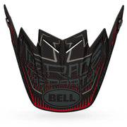 BELL PS MOTO 9 FLEX VISOR FHDID21/GRAY MAT BLACK GRAY RED