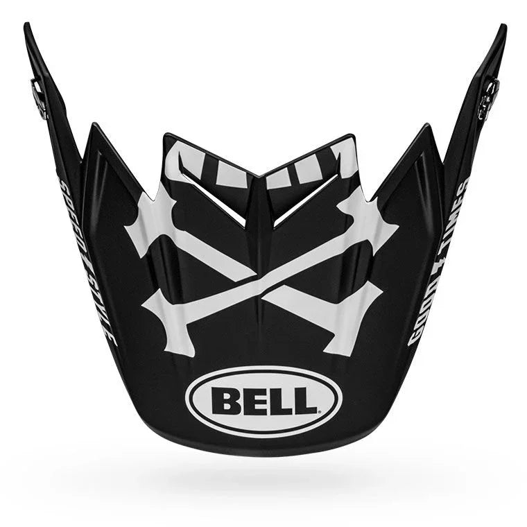 BELL PS MOTO 9 FLEX VISOR FH WRWF/WHITE MATTE BLACK WHITE RED FH