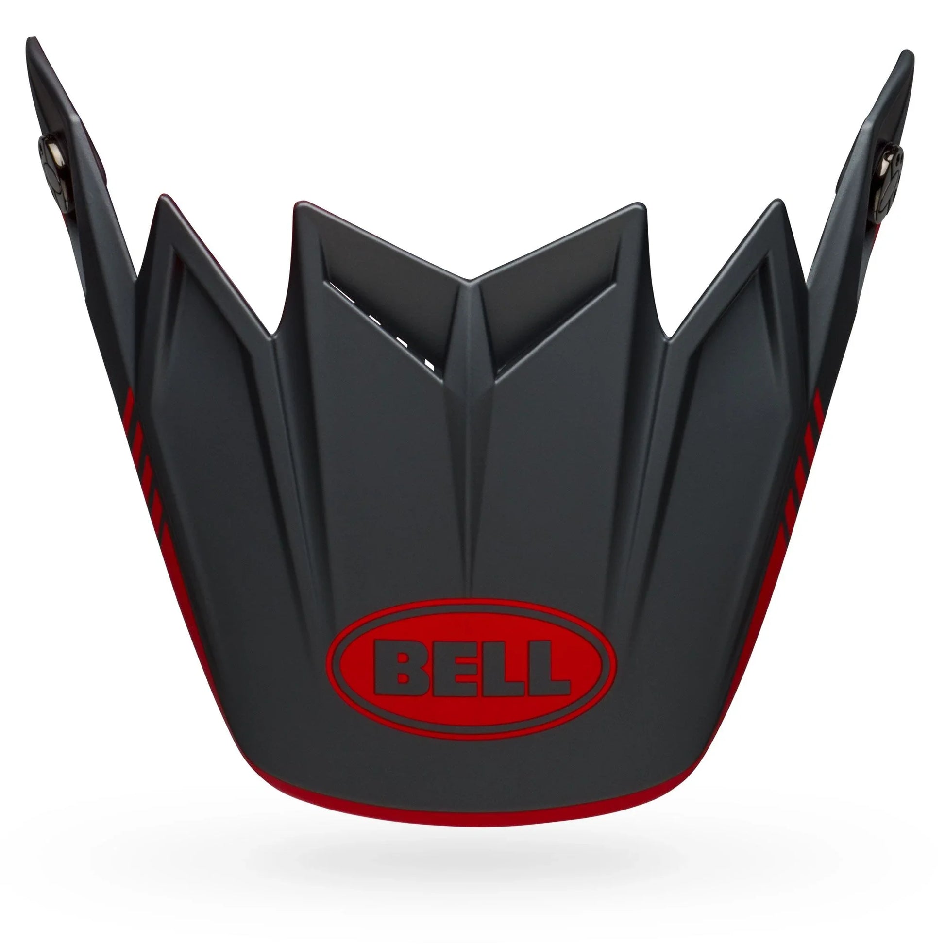 BELL PS MOTO 9 FLEX VISOR LOUVER MATTE MAT GRAY RED