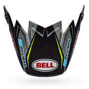 BELL PS MOTO 9 FLEX VISOR PC RPLCA 19/GN BLACK GREEN PC RPLCA