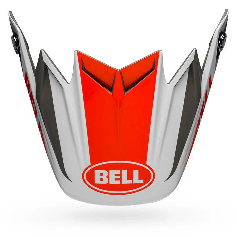 BELL PS MOTO 9 FLEX VISOR DIVSN/G/ORANGE/SND MATTE GLOSS WHITE ORANGE SAND
