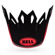 BELL PS MOTO 9 VISOR LOUVER BLACK RED