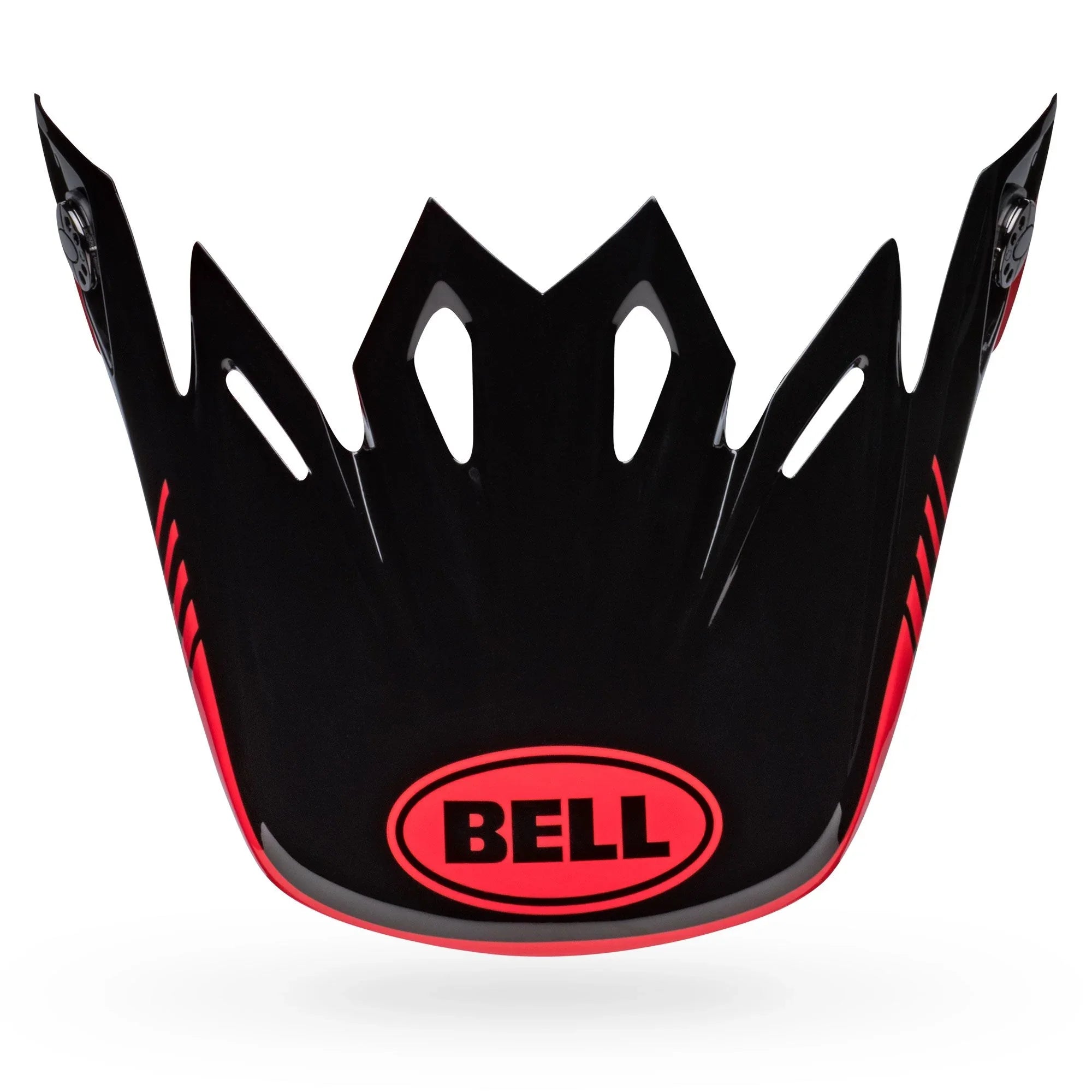 BELL PS MOTO 9 VISOR LOUVER BLACK RED