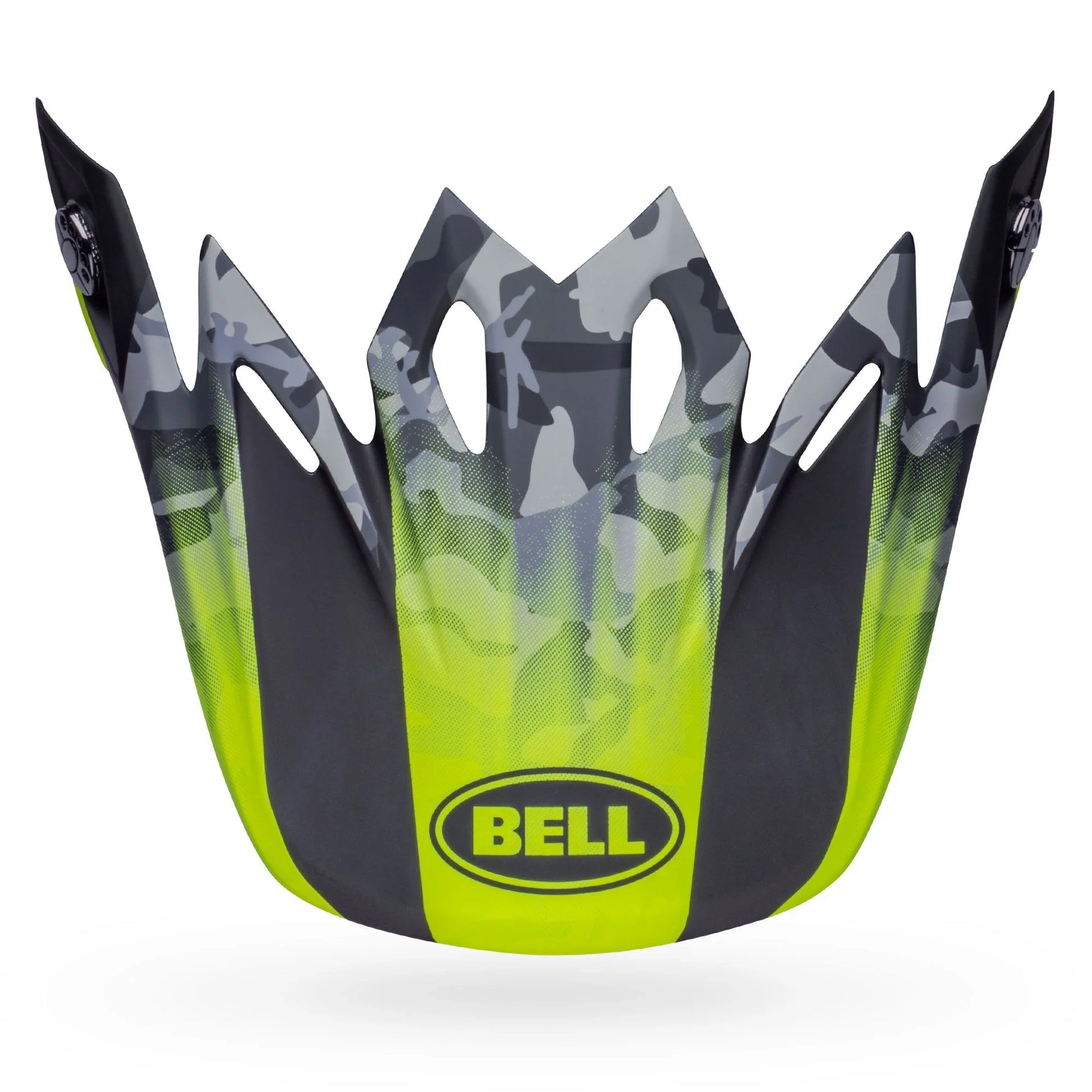 BELL PS MOTO 9 VISOR VENOM MATTE BKCM/HVZY MATTE BLACK CAMO HIVIZ YELLOW