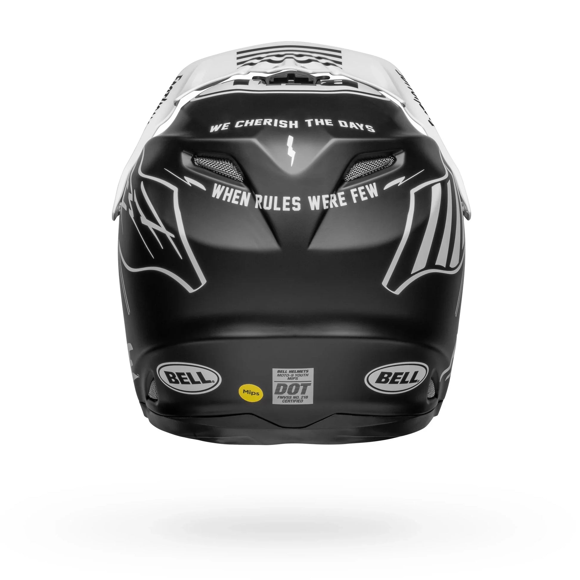 BELL PS MOTO-9YTHMIPS FH FLYC/WHITE Y/M MATTE BLACK WHITE