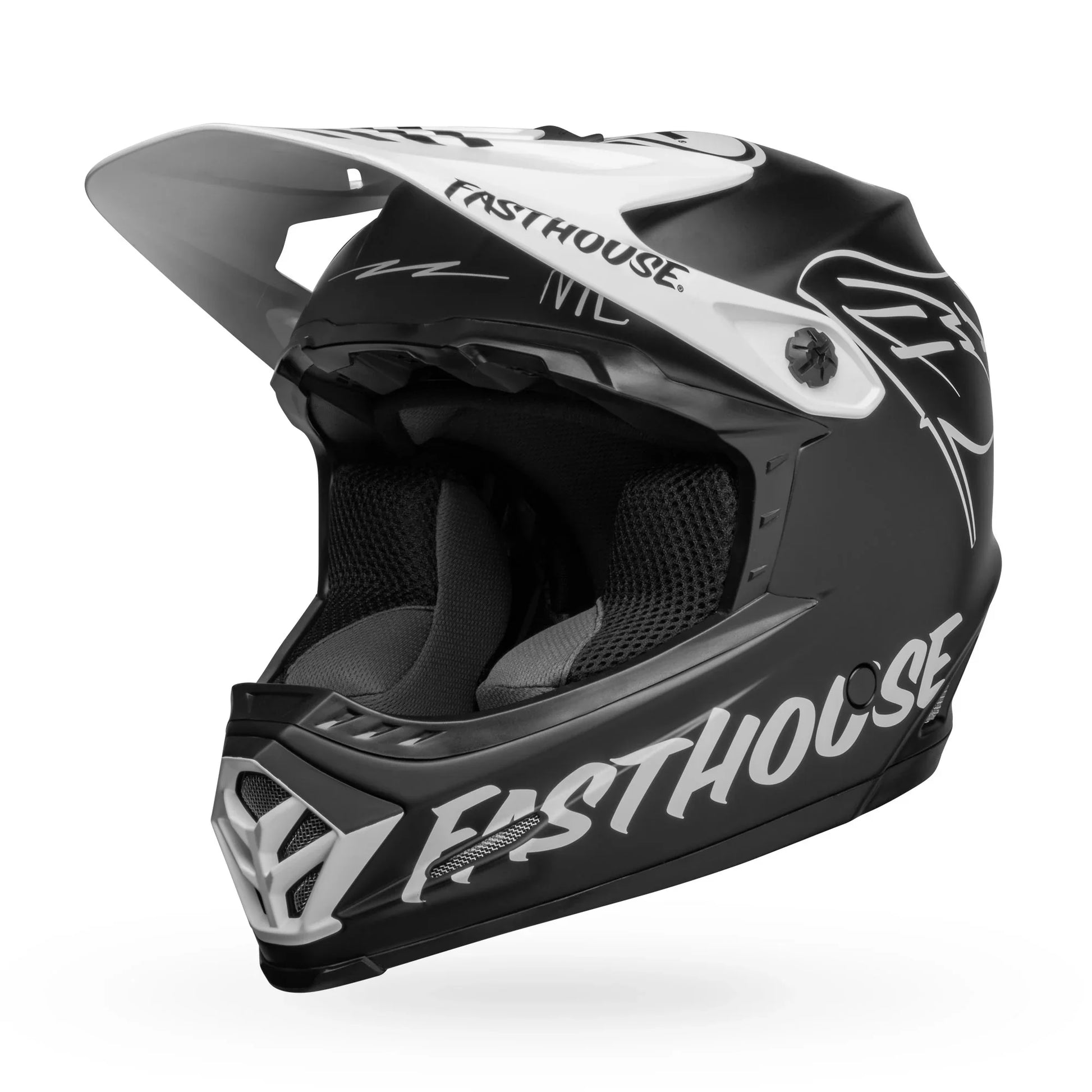 BELL PS MOTO-9YTHMIPS FH FLYC/WHITE Y/M MATTE BLACK WHITE