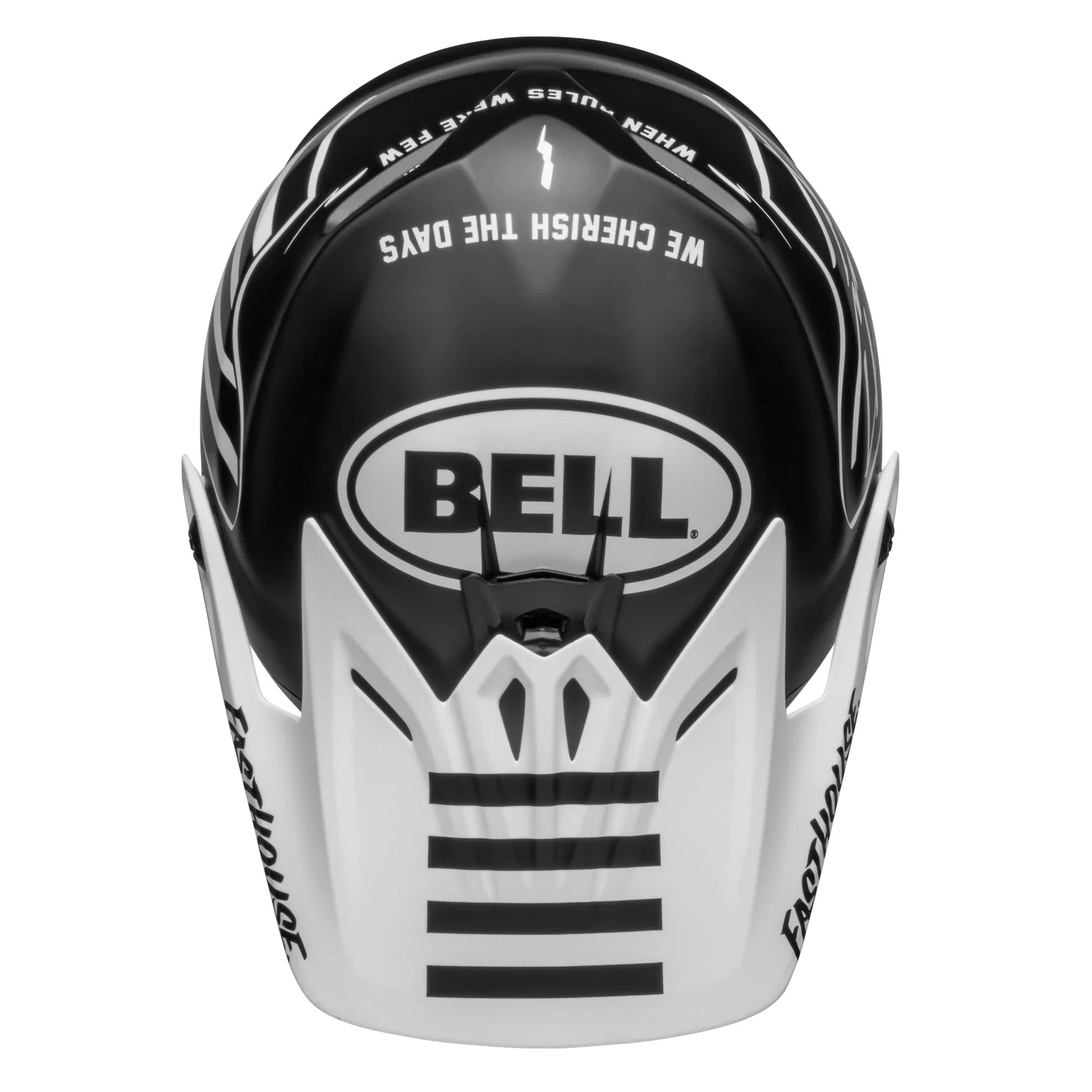 BELL PS MOTO-9YTHMIPS FH FLYC/WHITE Y/M MATTE BLACK WHITE