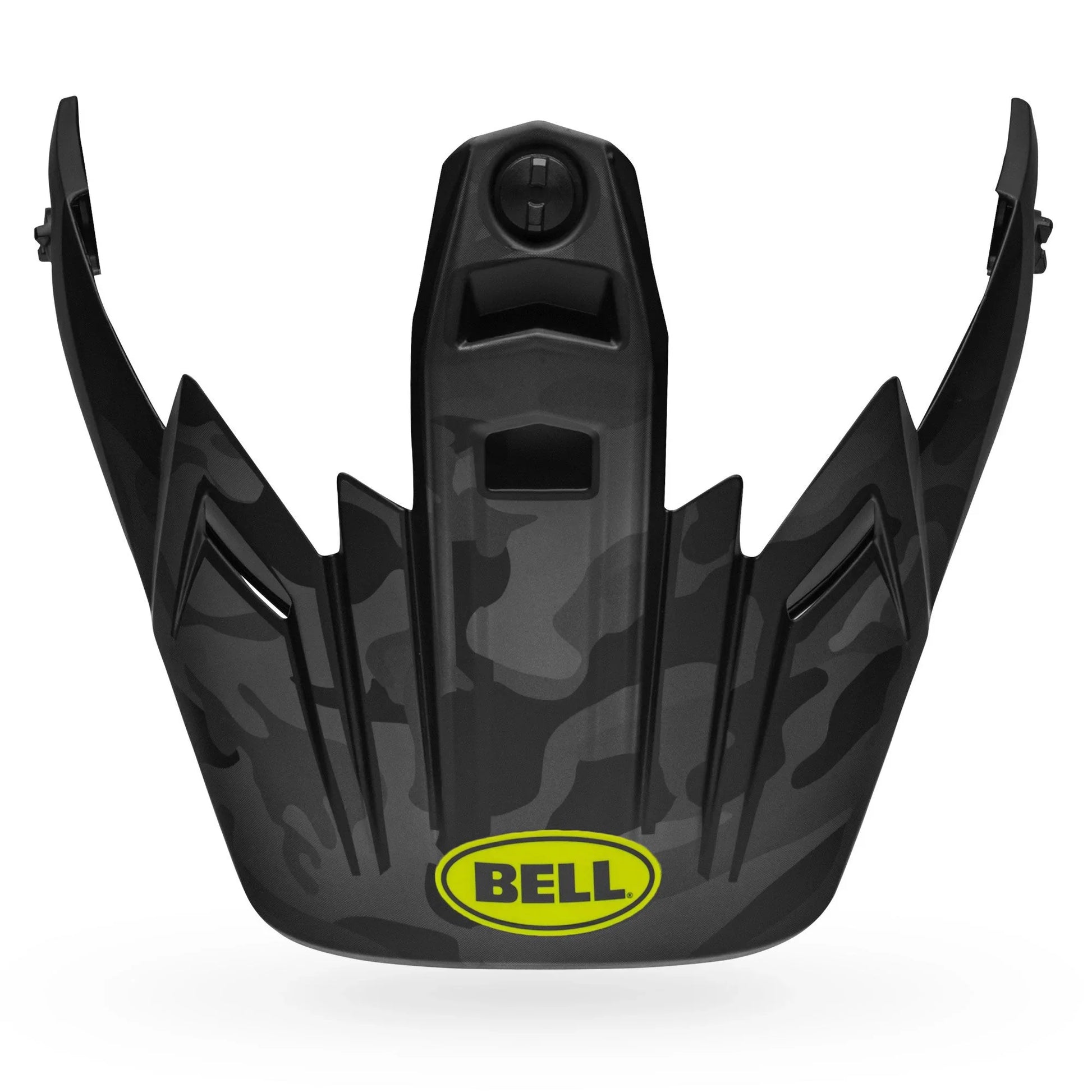 BELL PS MX 9 ADV VISOR STEALTH MATTE CM/HIVZ MAT CAMO BLACK HI VIZ