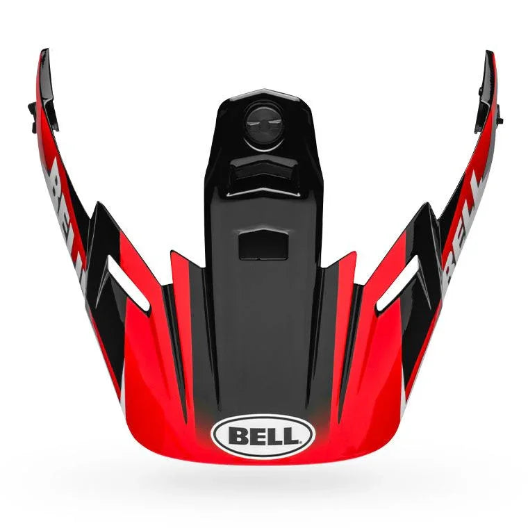 BELL PS MX 9 ADV VISOR DASH/RED BLACK RED WHITE