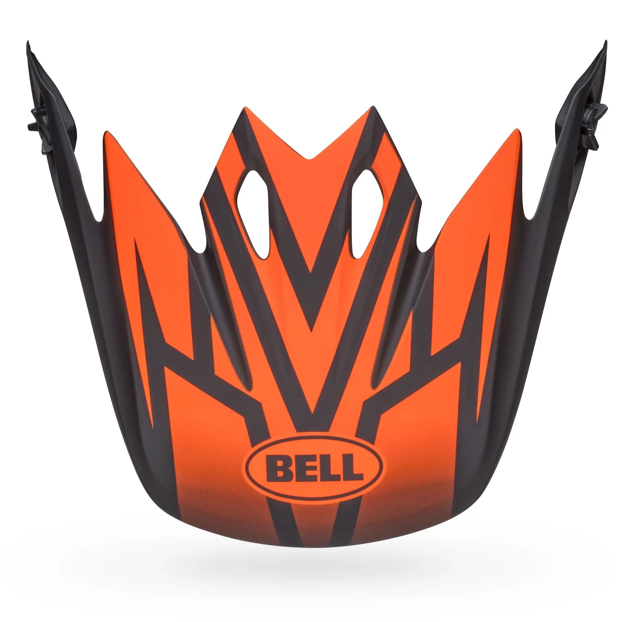 BELL PS MX 9 VISOR DISRUPT MATTE BLACK ORANGE