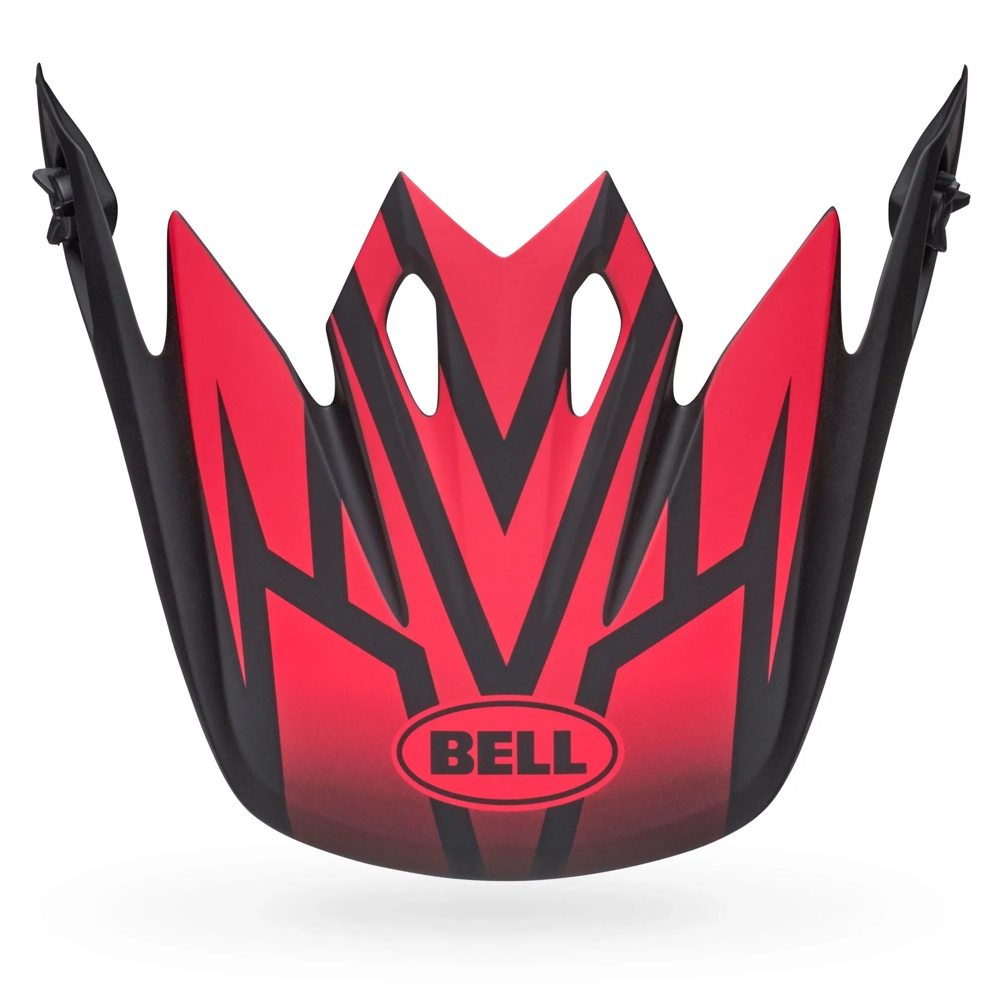 BELL PS MX 9 VISOR DISRUPT MATTE BLACK RED