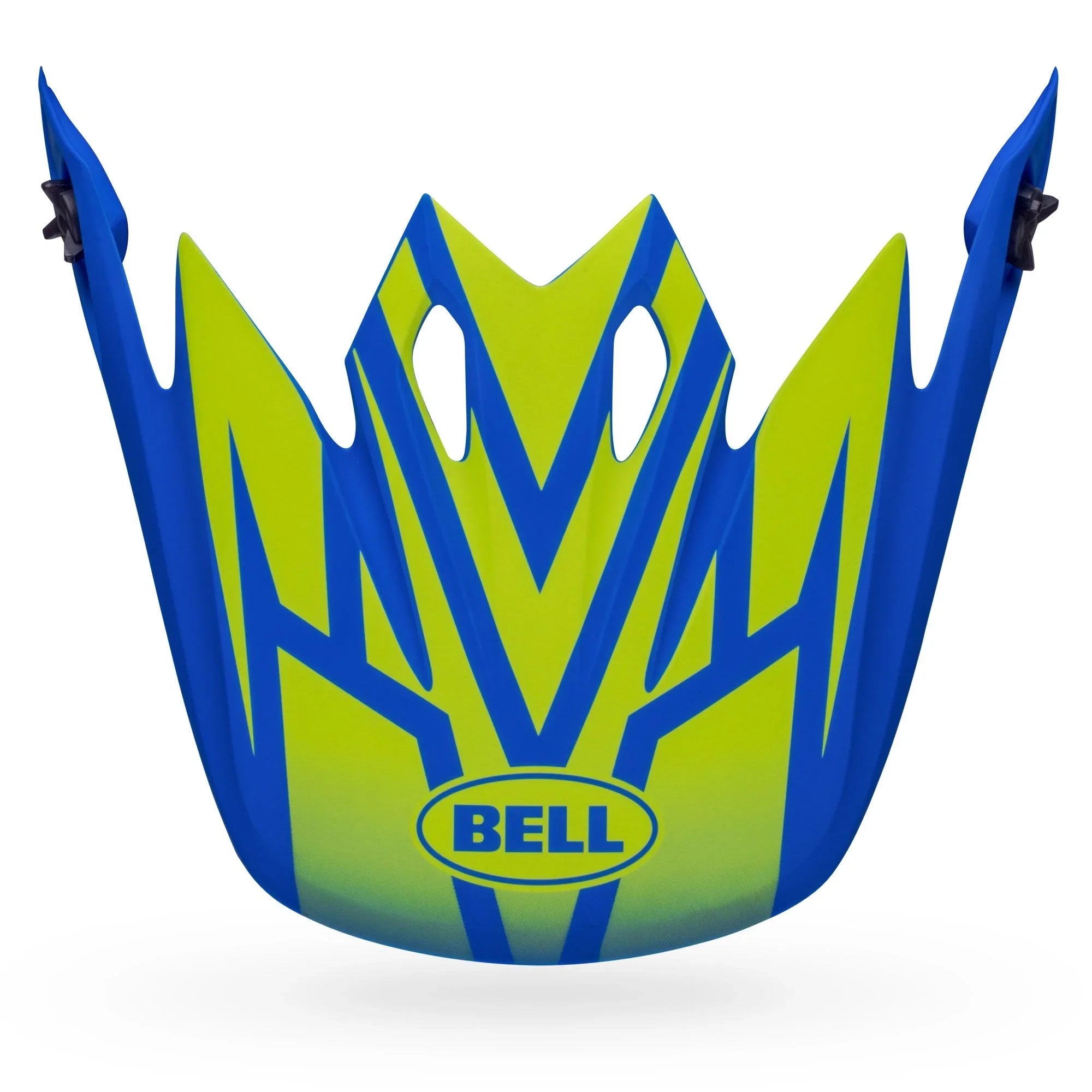 BELL PS MX 9 VISOR DISRUPT MATTE CBL/HVZY CLASSIC BLUE HIVIZ YELLOW