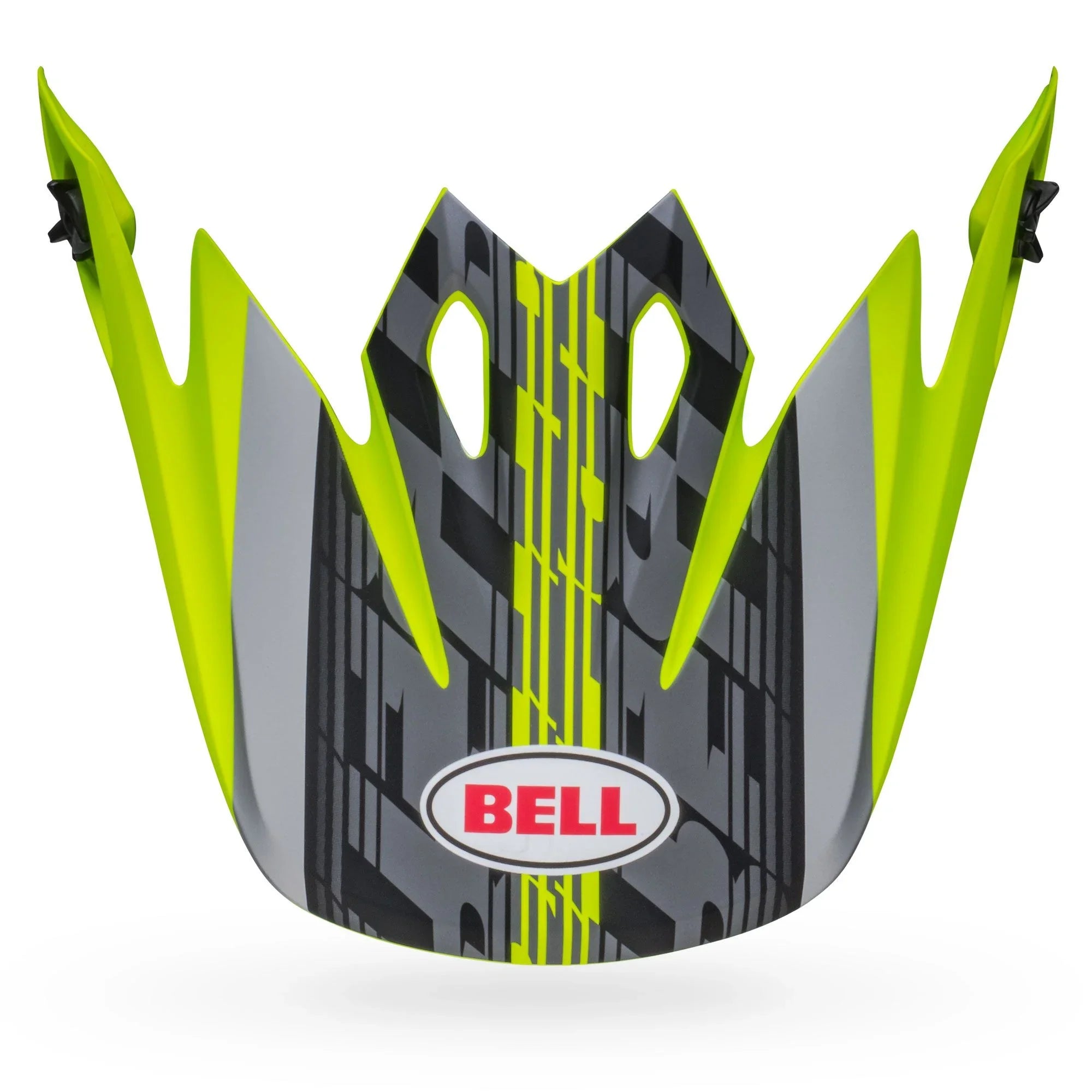 BELL PS MX 9 VISOR OFFSET/HVZY MATTE BLACK HIVIZ YELLOW